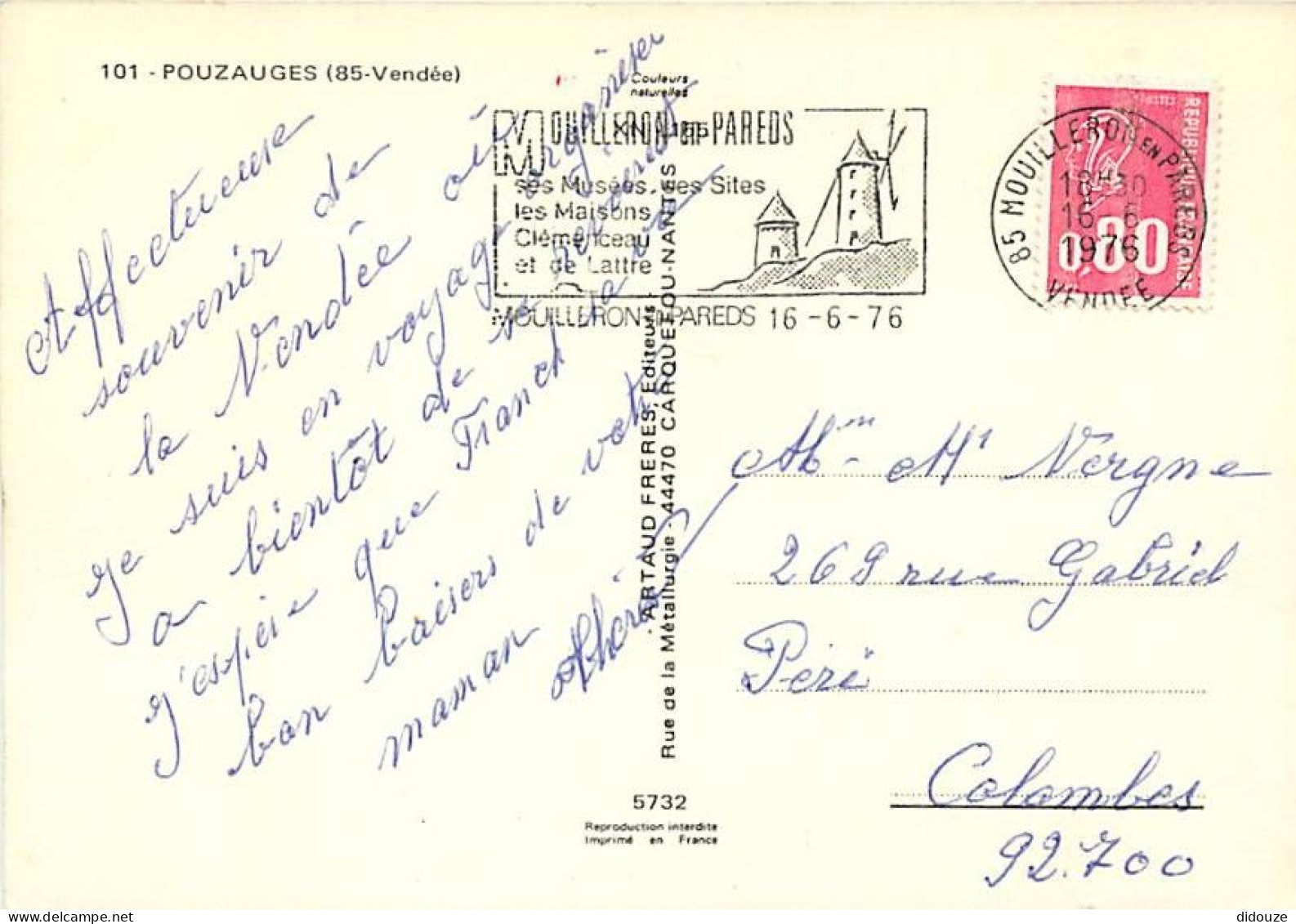 85 - Pouzauges - Multivues - Folklore - Bœufs - Vaches - Mouilleron En Pareds - CPM - Voir Scans Recto-Verso - Pouzauges