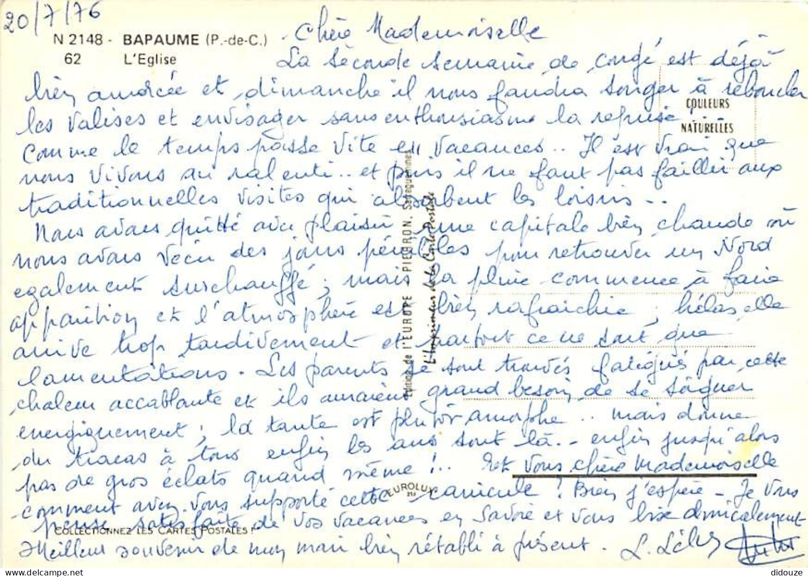 62 - Bapaume - L'église - CPM - Voir Scans Recto-Verso - Bapaume