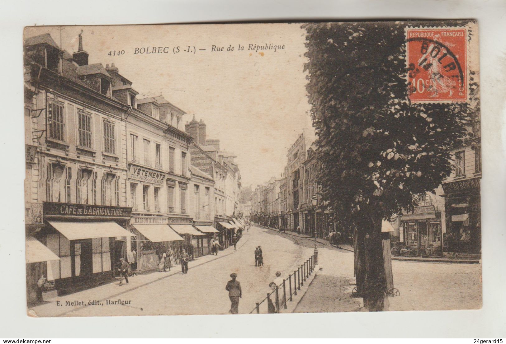 CPA BOLBEC (Seine Maritime) - Rue De La République - Caudry