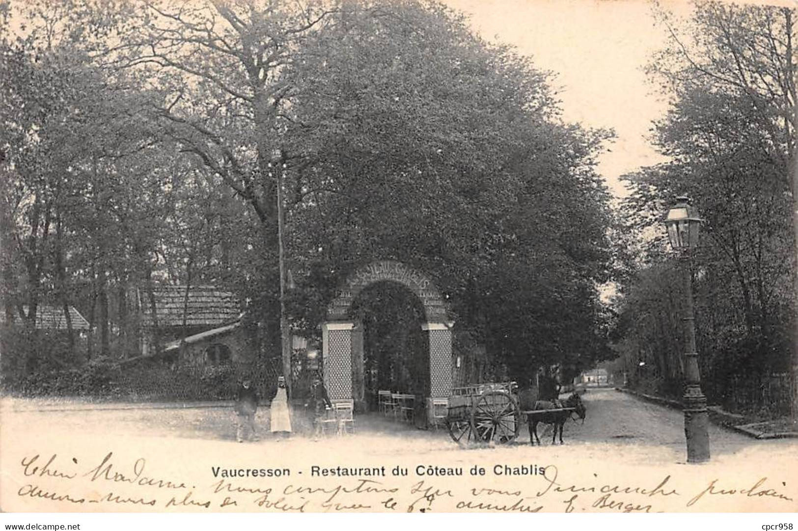 92 - SAN63304 - VAUCRESSON - Restaurant Du Côteau De Chablis - Vaucresson