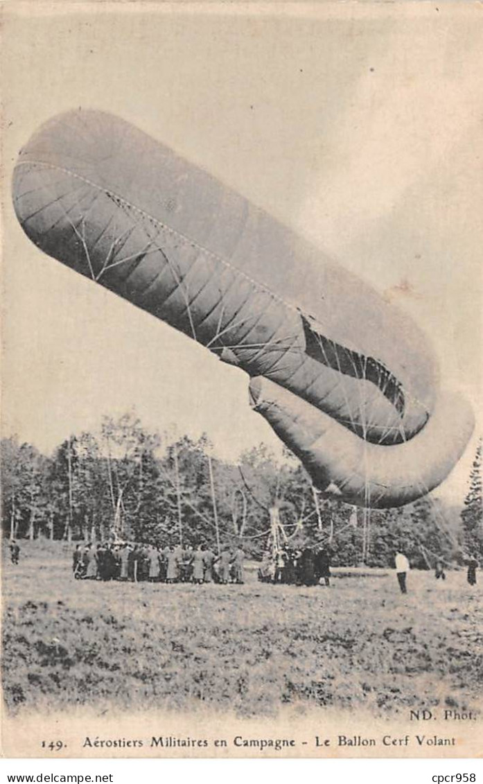 AVIATION - SAN63668 - Aérostiers Militaires En Campagne - Le Ballon Cerf-Volant - Zeppeline