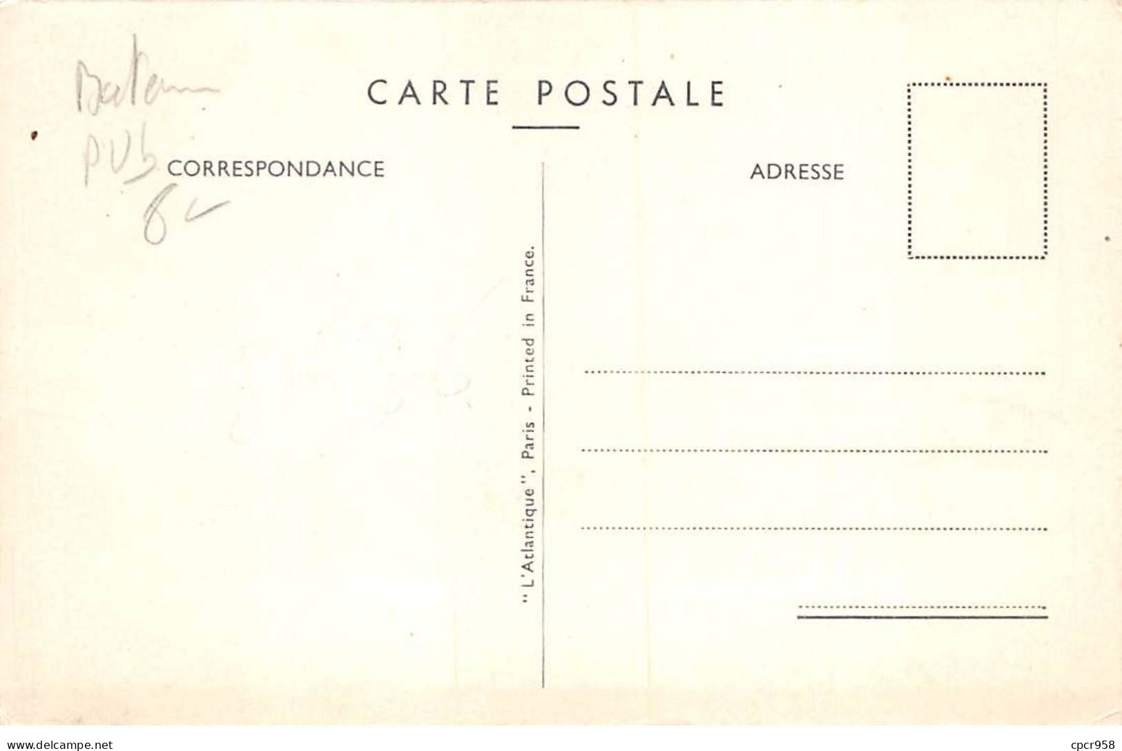 BATEAUX - SAN64782 - Cie Gle Transatlantique French Line - "Normandie" Le Havre Southampton New York - Carte Pub - Paquebots