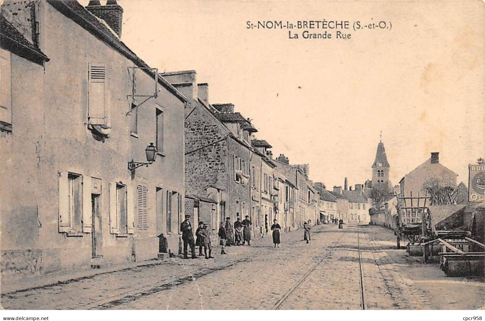 78 - SAN63129 - ST NOM LA BRETECHE - La Grande Rue - Pli - St. Nom La Breteche