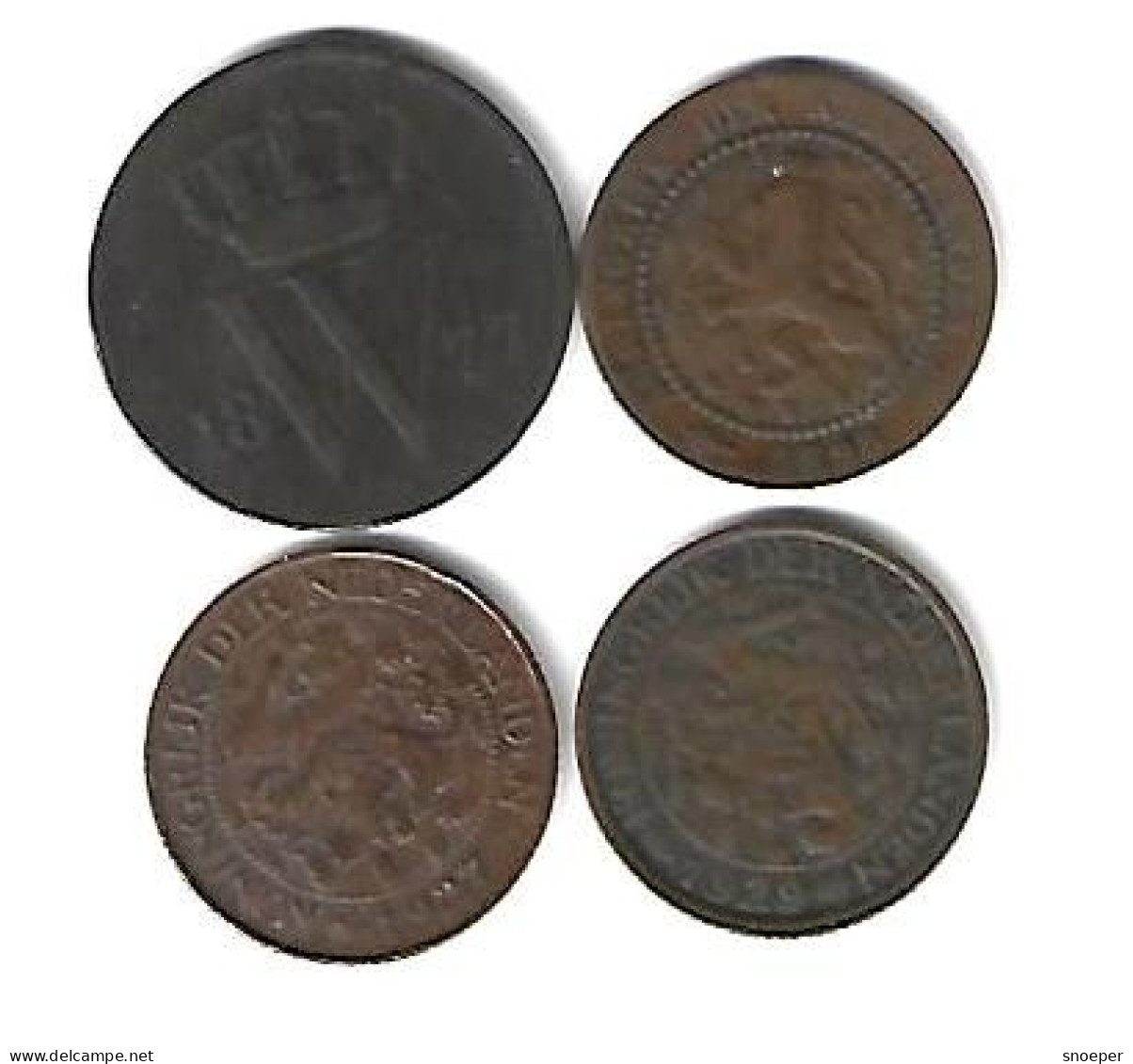 Netherlands 1 Cent 1884+1898+1927+1929    Now Lower Price !! - Zonder Classificatie