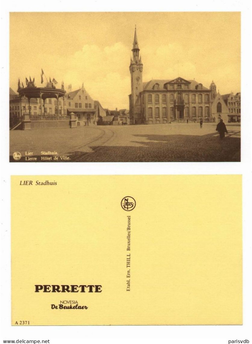 LIER - STADHUIS - HOTEL DE VILLE - POSTKAART UITGAVE PERRETTE  - NELS (1257) - Lier