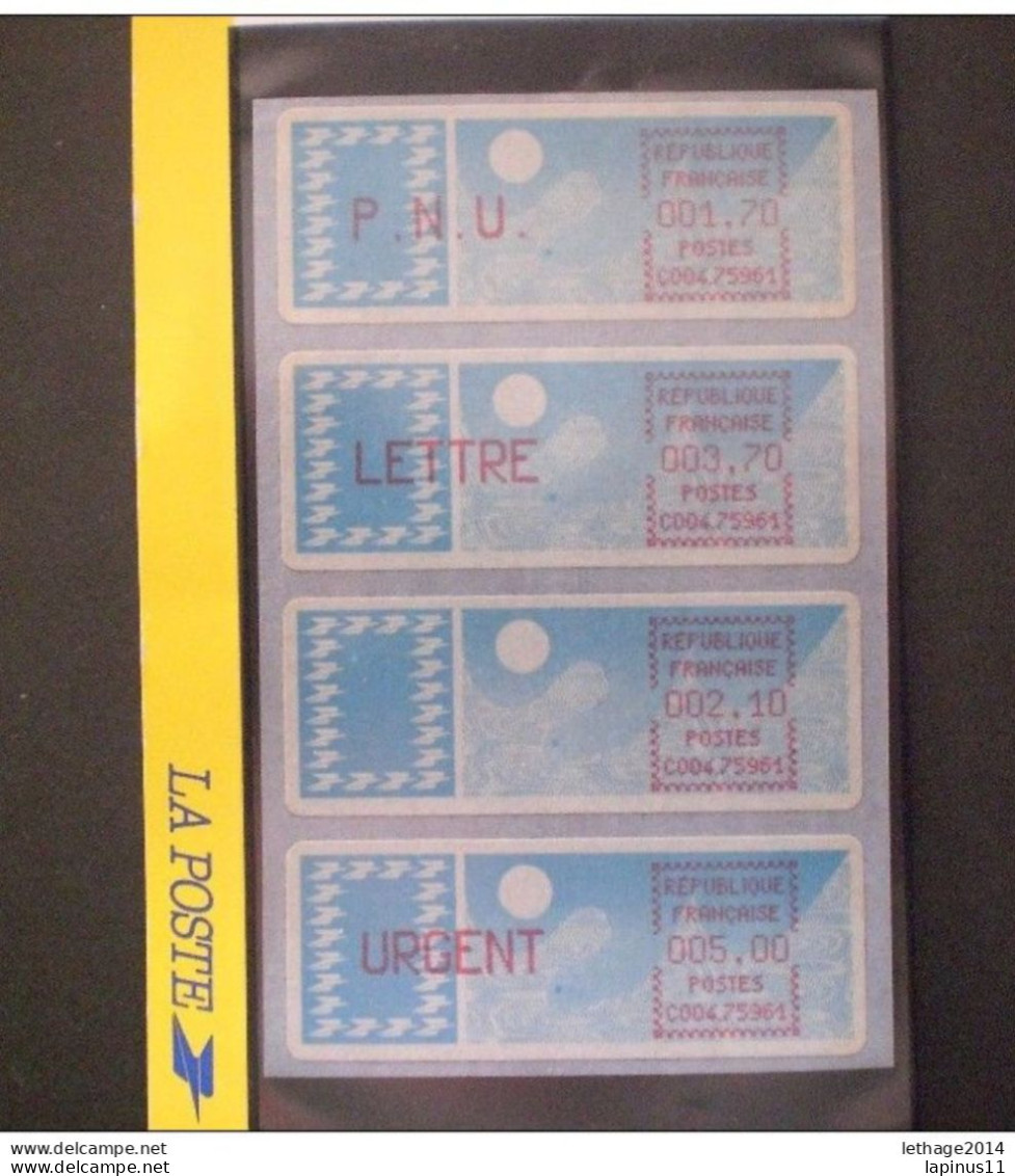 FRANCE DISTRIBUTORS PAPIERADHESIF BLUE CIEL IMPRESSION LILAS-ROSSE MNH - Markenheftchen