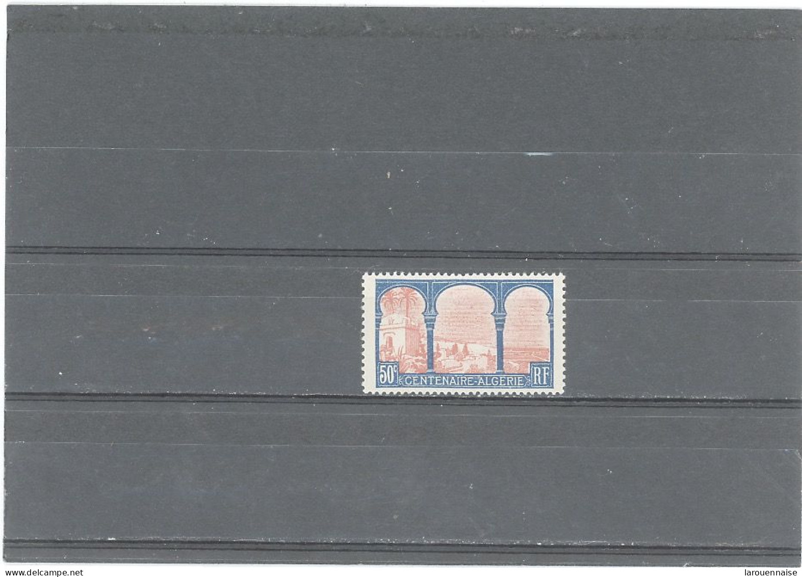 VARIÉTÉS -N°263 N* 50c CENTENAIRE DE L'ALGÉRIE -POINT BLANC ENTRE A ET I DE CENTENAIRE - Unused Stamps