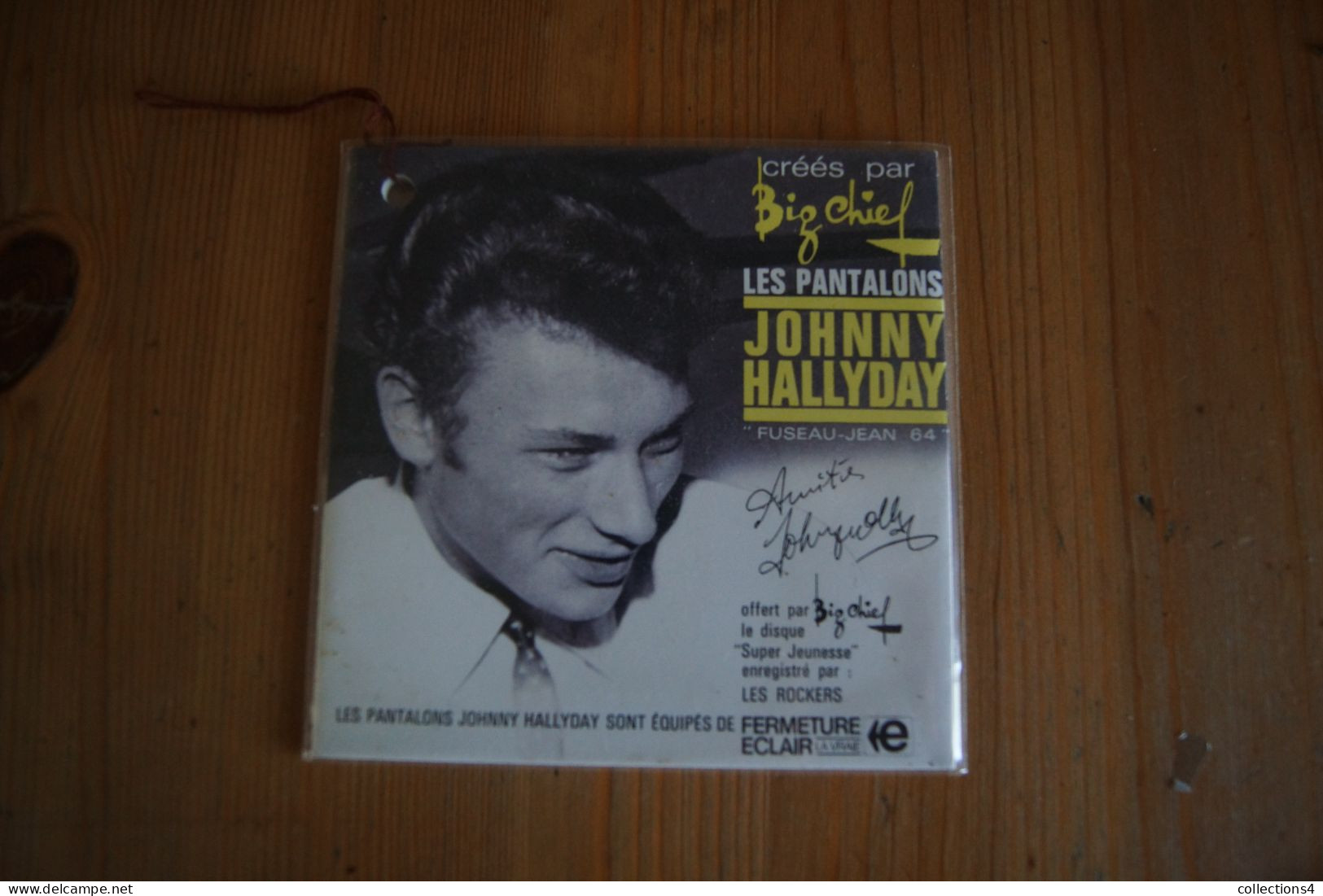 JOHNNY HALLYDAY LES ROCKERS  THE BIG CHIEF TWIST RARE CD REPLICA DU DISQUE PROMO PANTALONS DE 1964 - Rock