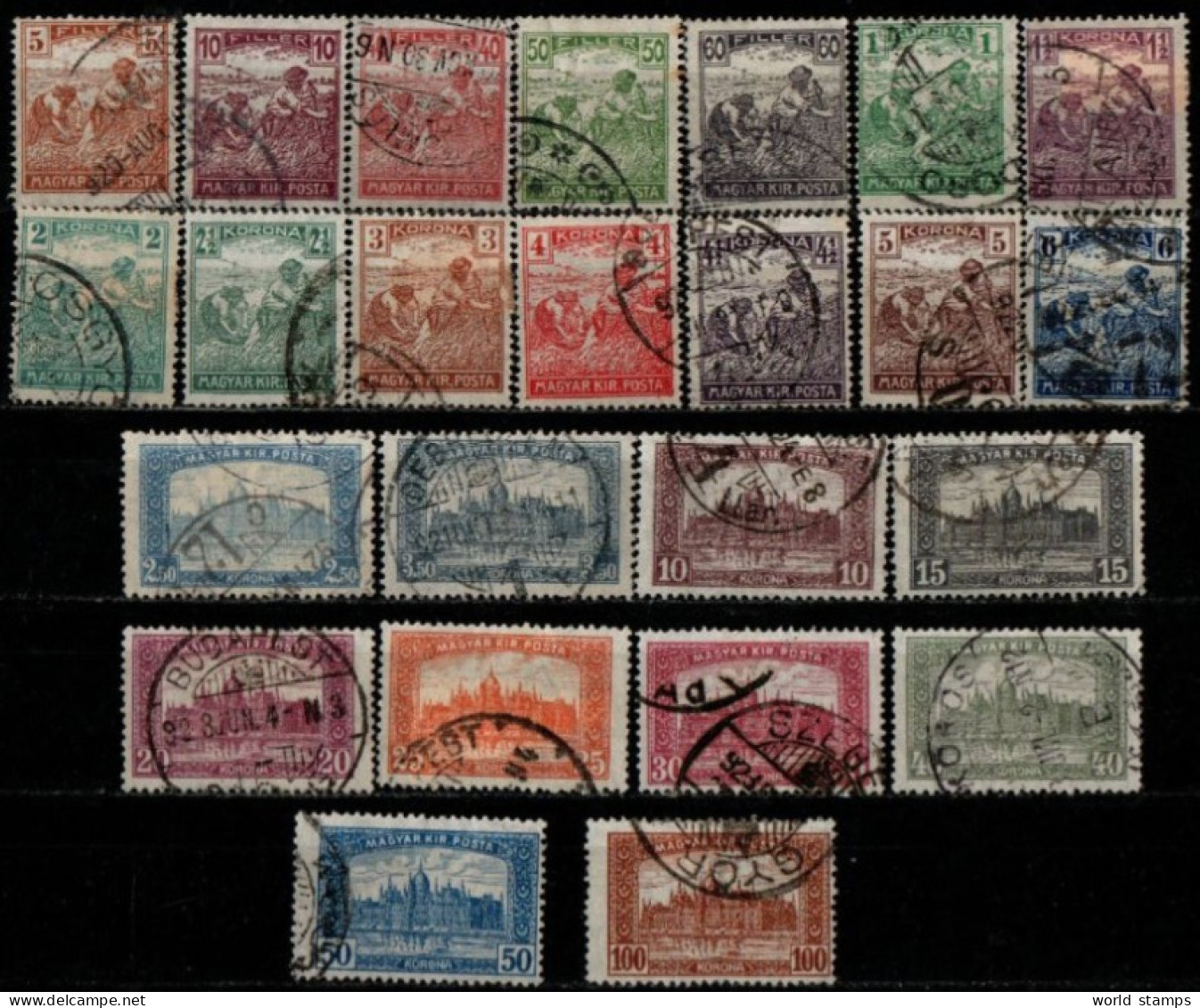 HONGRIE 1920-3 O - Used Stamps