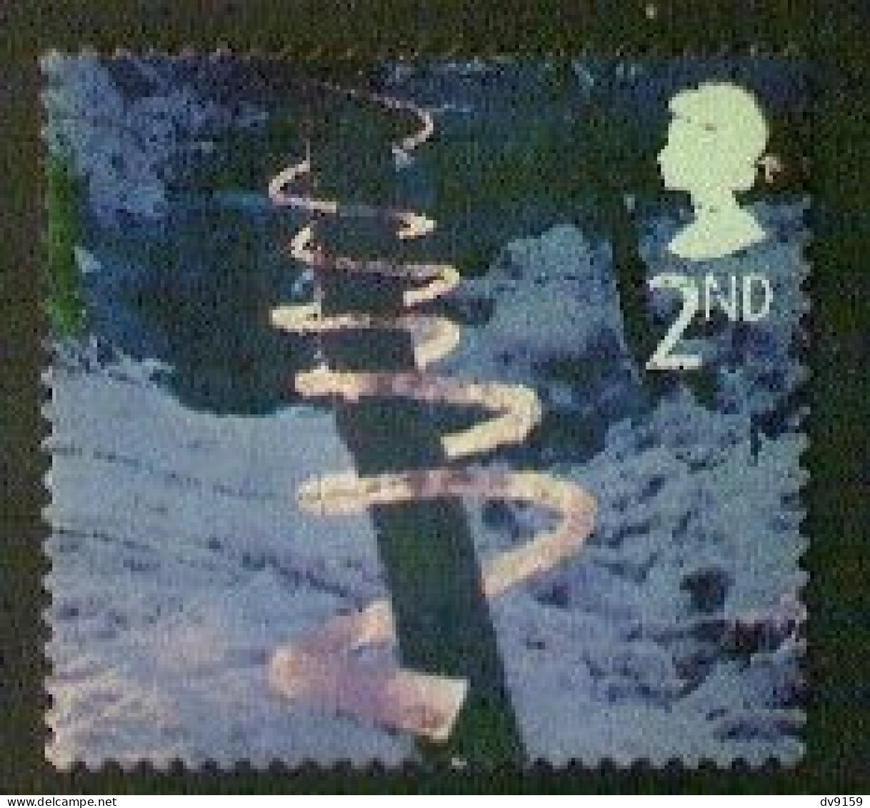 Great Britain, Scott #2165, Used (o), 2003, Christmas: Ice Spiral, 2nd, Multicolored - Used Stamps