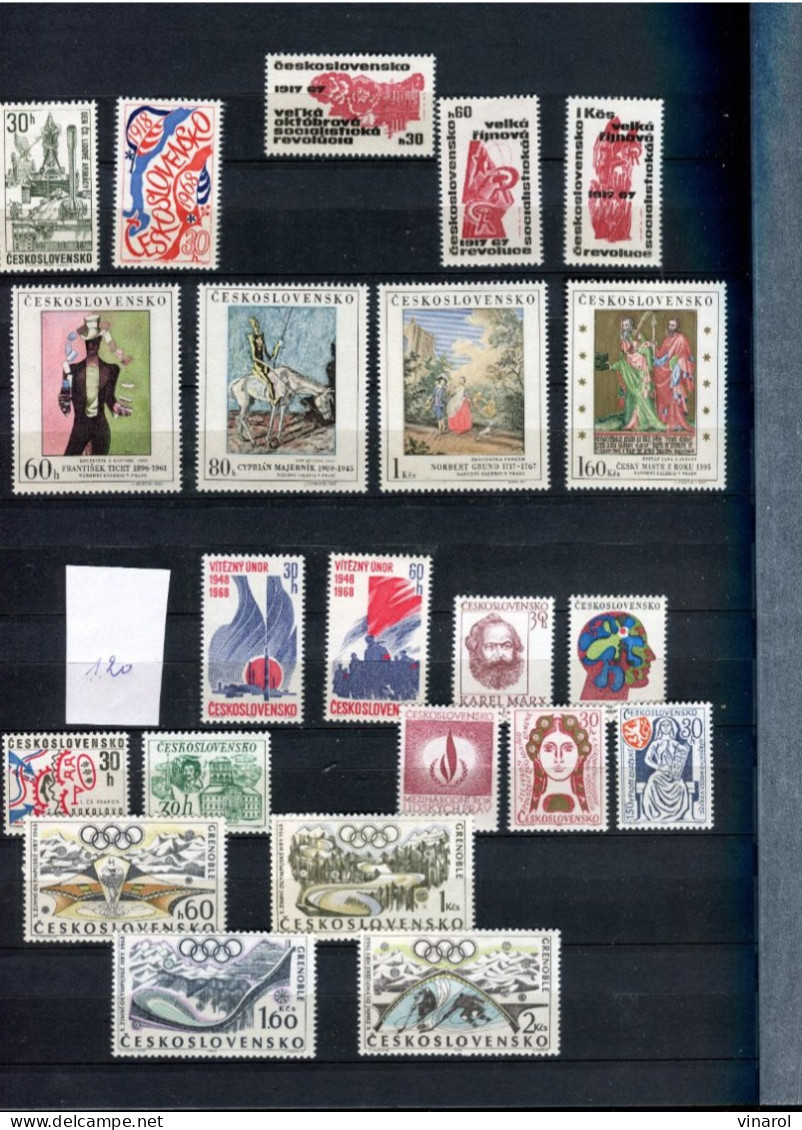 année 1966 - 1971  timbres **