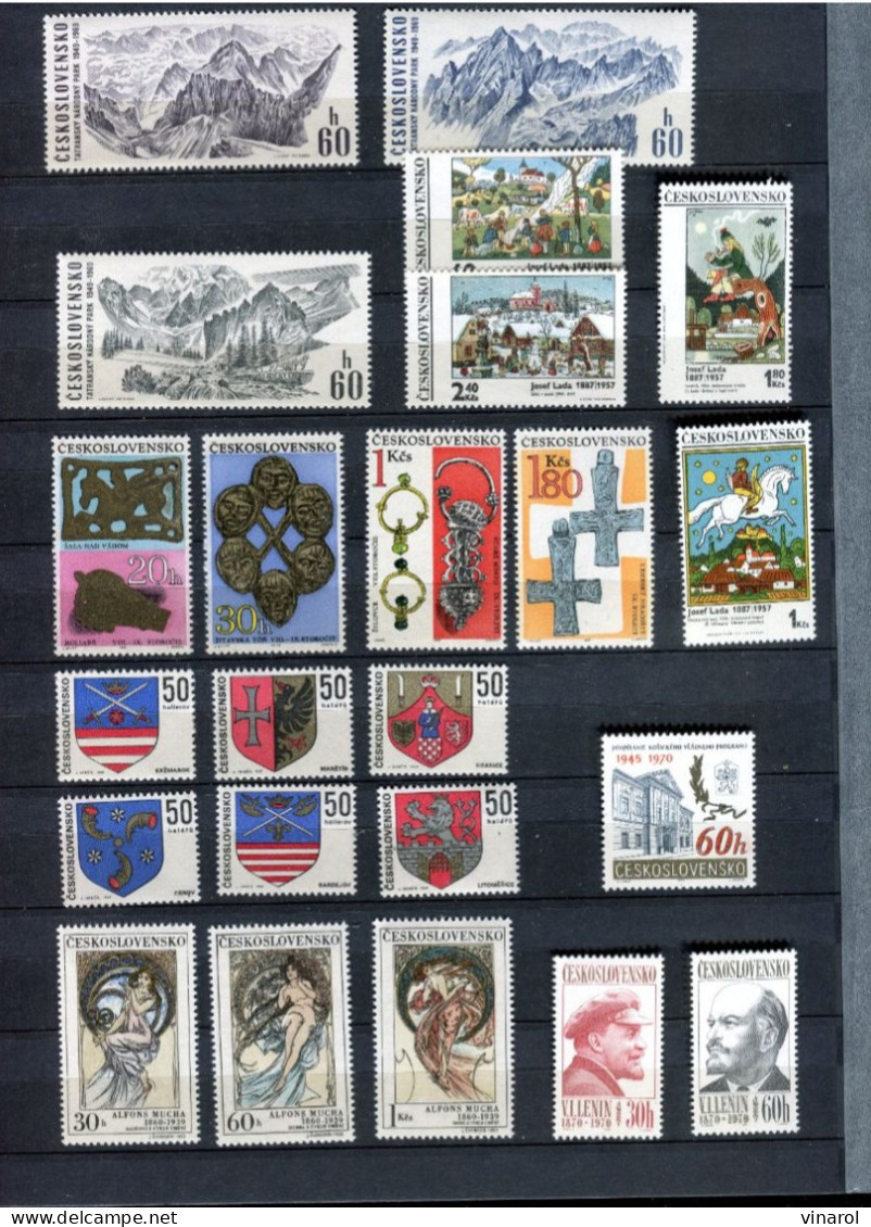 année 1966 - 1971  timbres **