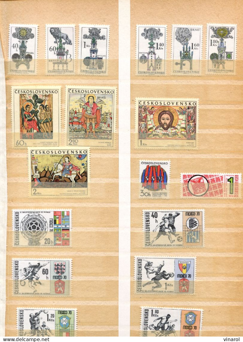 année 1966 - 1971  timbres **