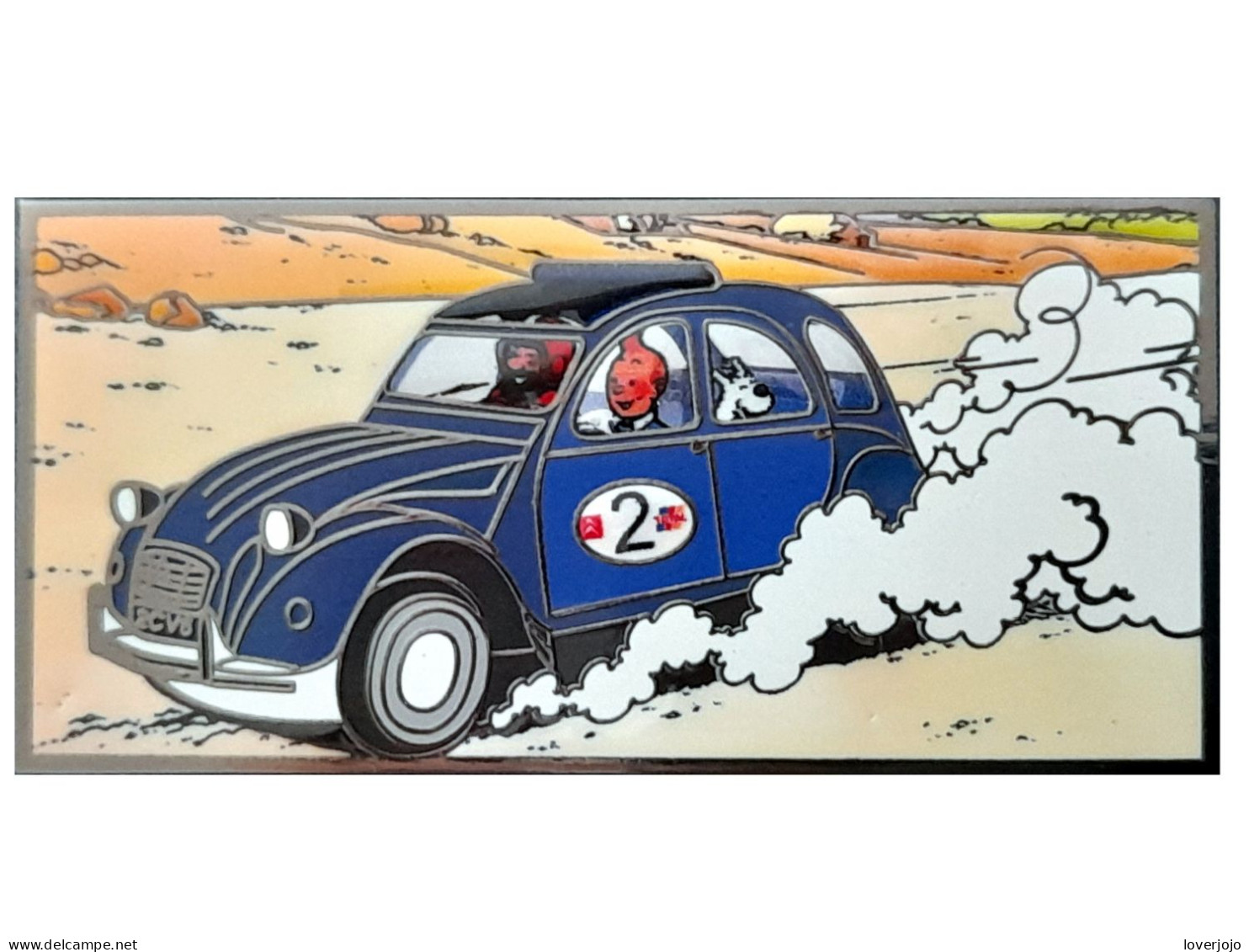 Très Beau Pin's 2 Cv Numérote - Citroën