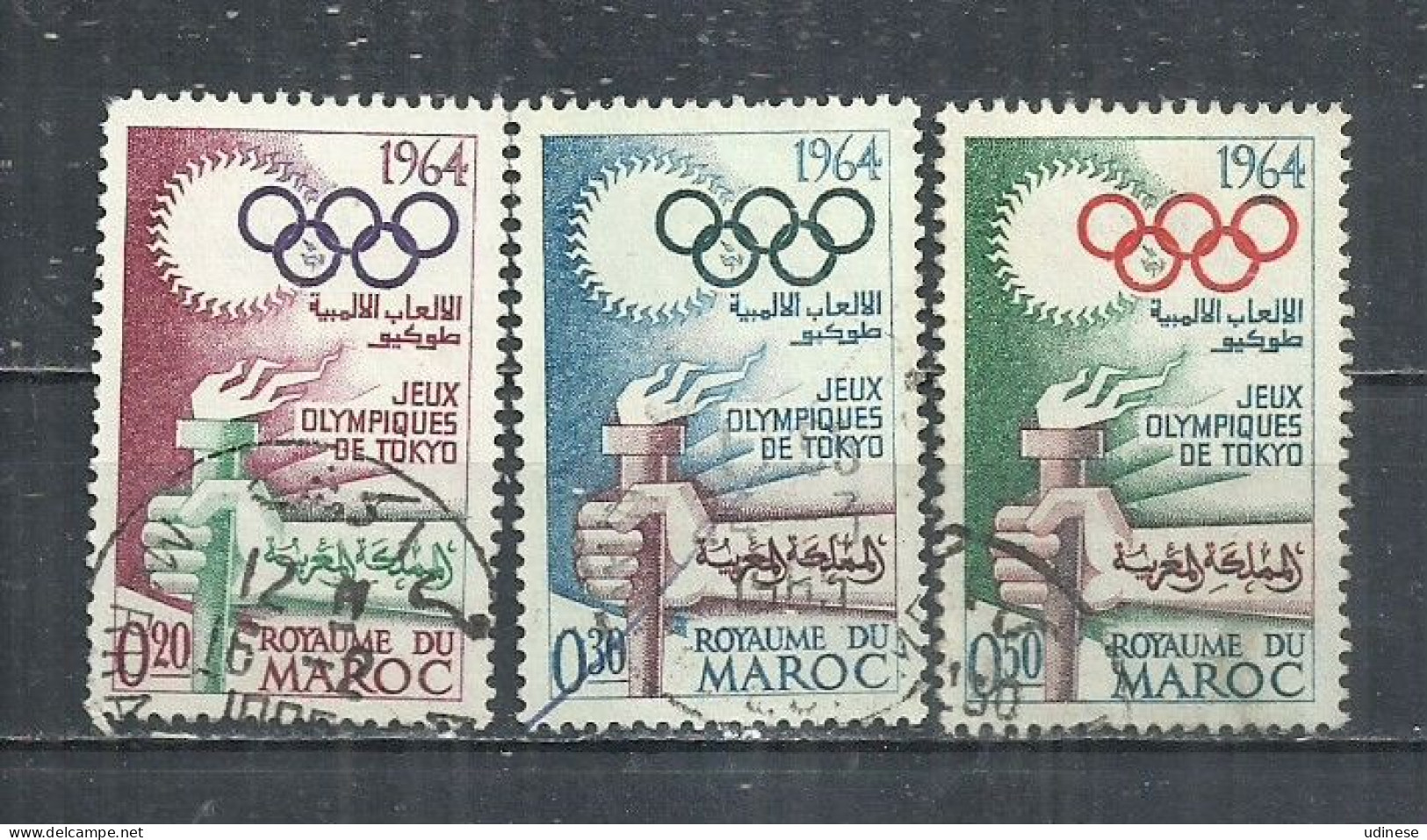 MAROC 1964 - OLYMPIC GAMES - CPL. SET - USED OBLITERE GESTEMPELT USADO - Estate 1964: Tokio