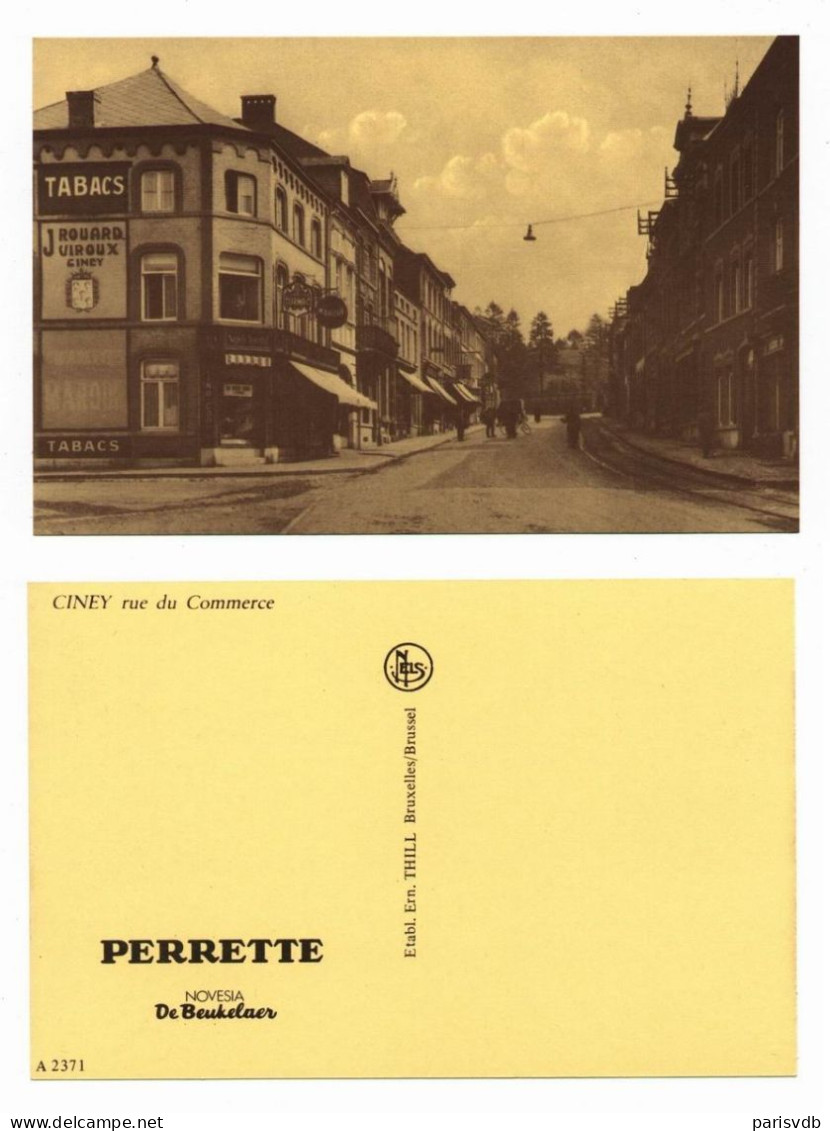 CINEY - RUE DU COMMERCE - POSTKAART UITGAVE PERRETTE  - NELS (1393) - Ciney