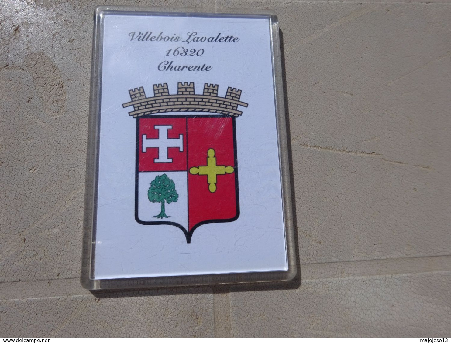 Magnet Blason écusson Villebois Lavalette Charente Croix Arbre Magnetfridge Coat Arms, Wappen, Iman Escudo - Tourismus