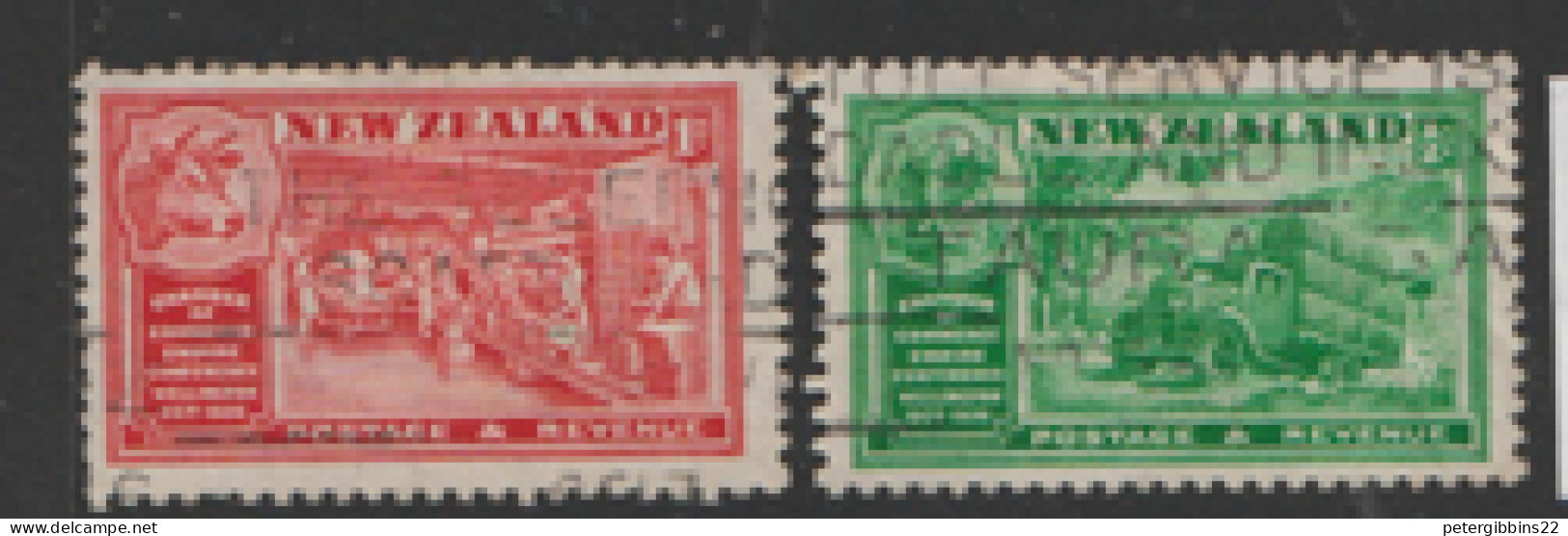 New Zealand  1936  SG  593-4  ANZAC    Fine Used - Used Stamps