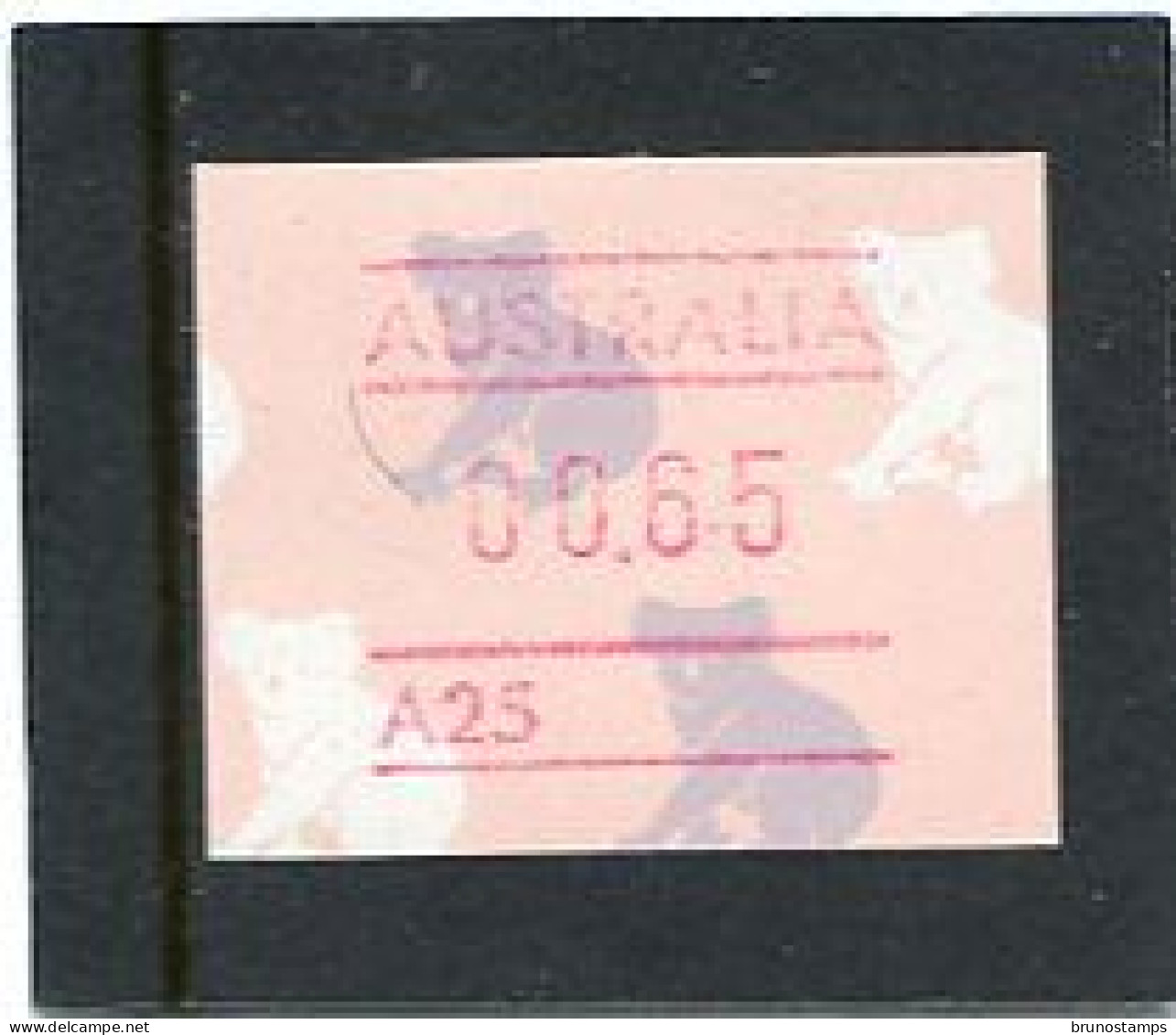 AUSTRALIA - 1990  65c  FRAMA  KOALAS  NO POSTCODE  A25 (RINGWOOD)  MINT NH - Automatenmarken [ATM]