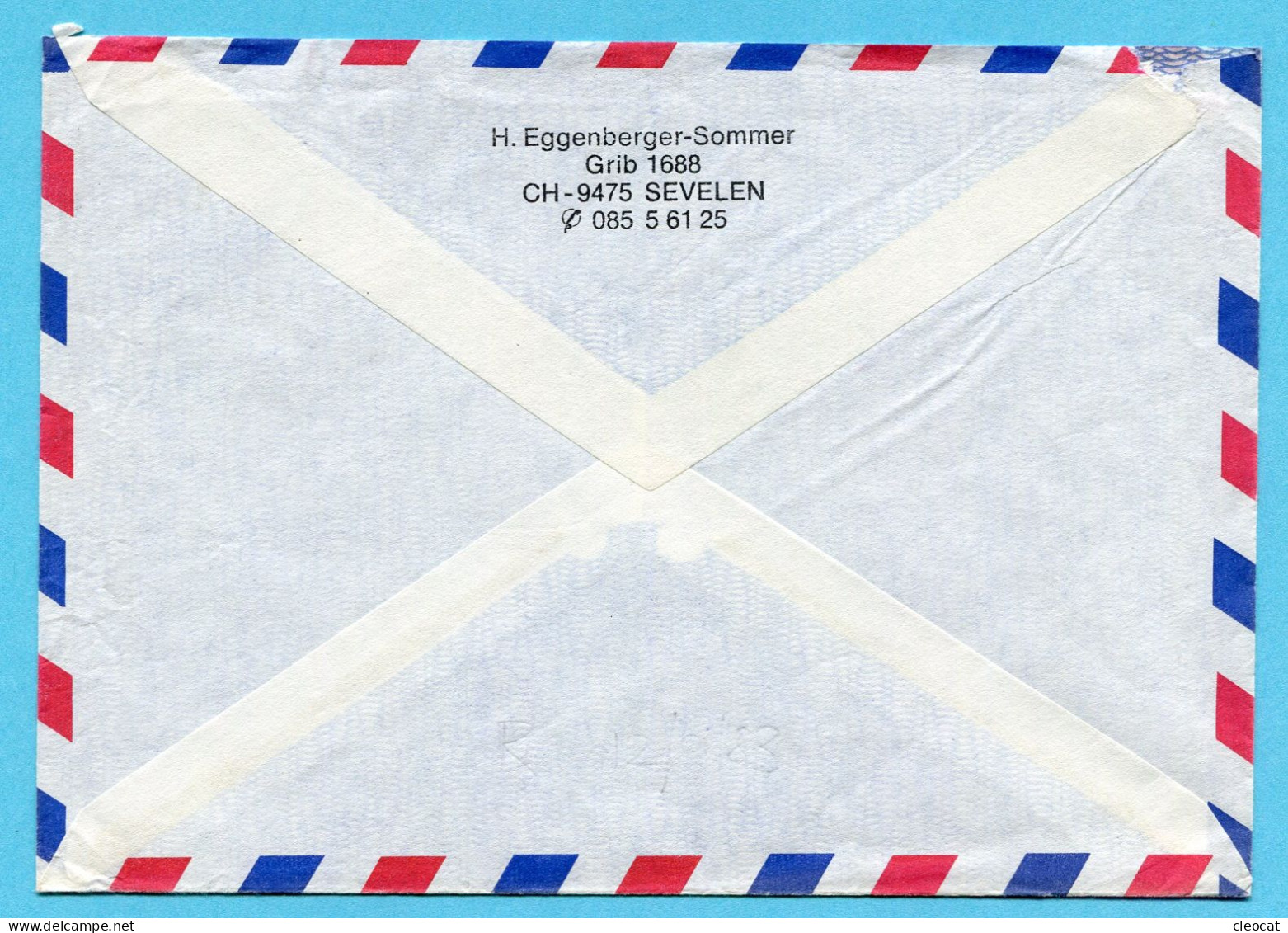 Brief Von Sevelen Nach Kainantu (Papua New Guinea) Mit Einzelfrankatur - Storia Postale