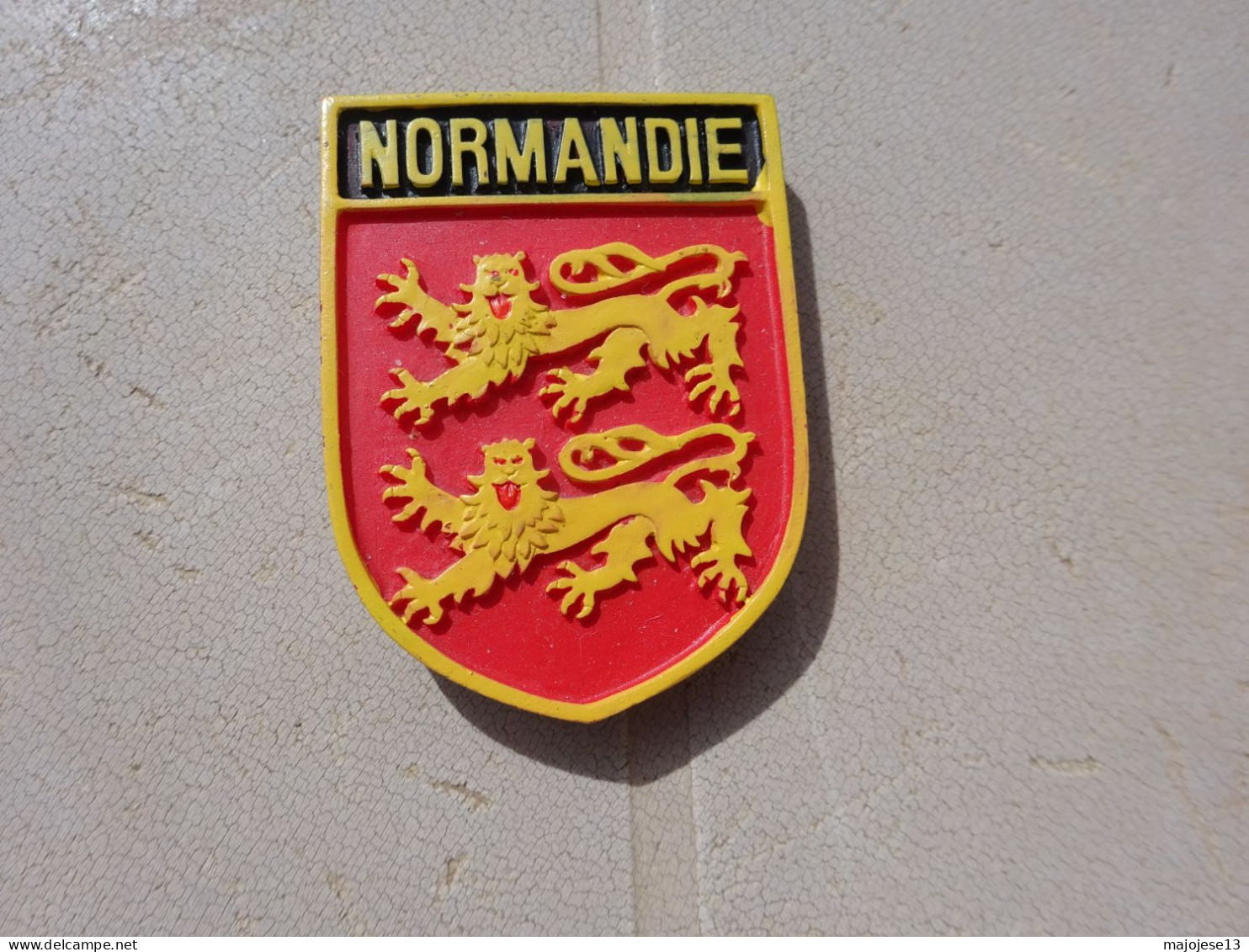 Magnet Blason écusson Normandie Léopards Magnetfridge Coat Arms, Wappen, Iman Escudo - Tourismus