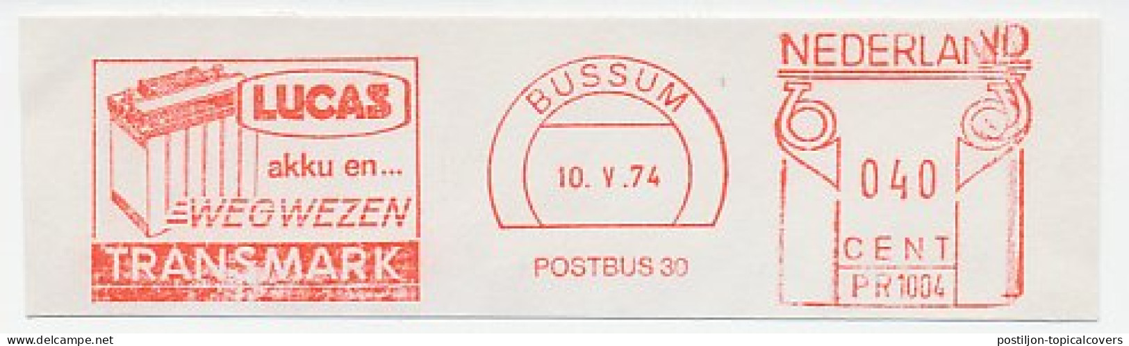 Meter Cut Netherlands 1974 Battery - Other & Unclassified