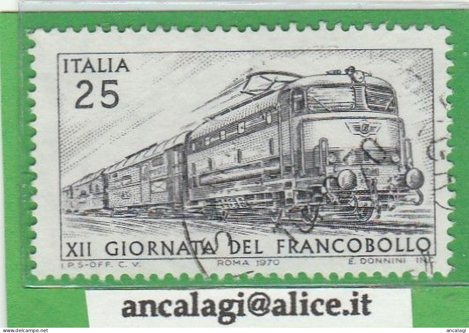 USATI ITALIA 1970 - Ref.0267 "12^ GIORNATA DEL FRANCOBOLLO" 1 Val. - - 1961-70: Afgestempeld