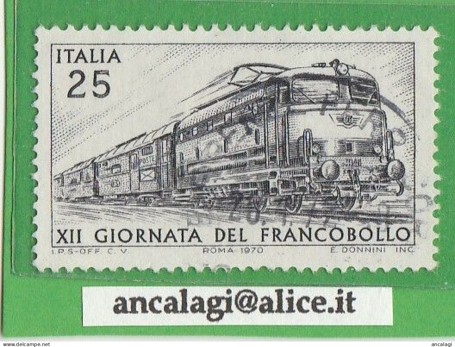 USATI ITALIA 1970 - Ref.0267A "12^ GIORNATA DEL FRANCOBOLLO" 1 Val. - - 1961-70: Afgestempeld