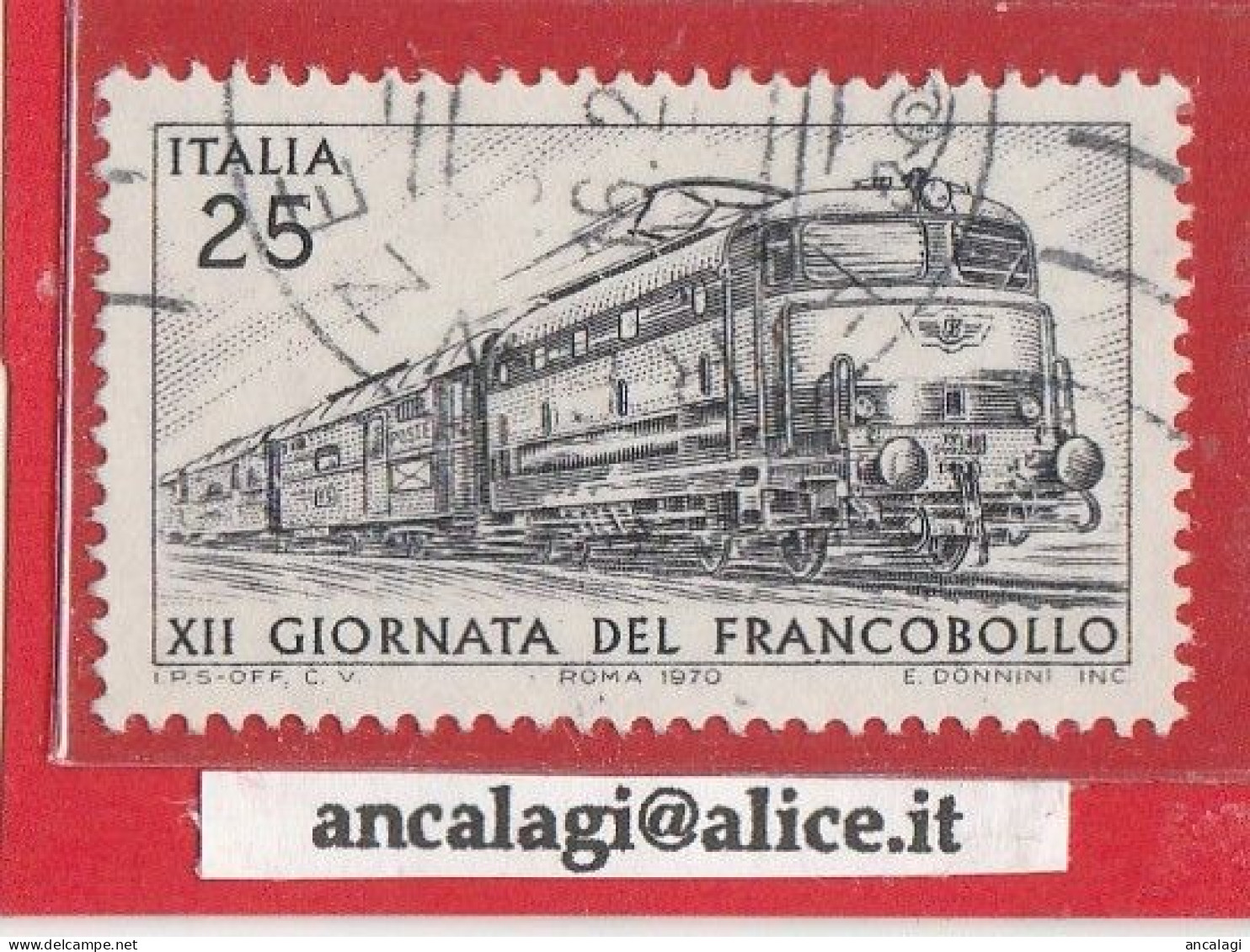 USATI ITALIA 1970 - Ref.0267B "12^ GIORNATA DEL FRANCOBOLLO" 1 Val. - - 1961-70: Used