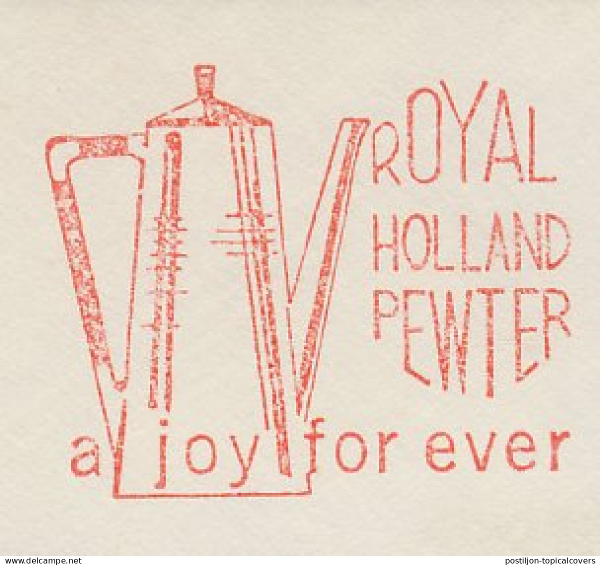 Meter Cut Netherlands 1961 Coffeepot - Teapot - Royal Holland Pewter - Andere & Zonder Classificatie