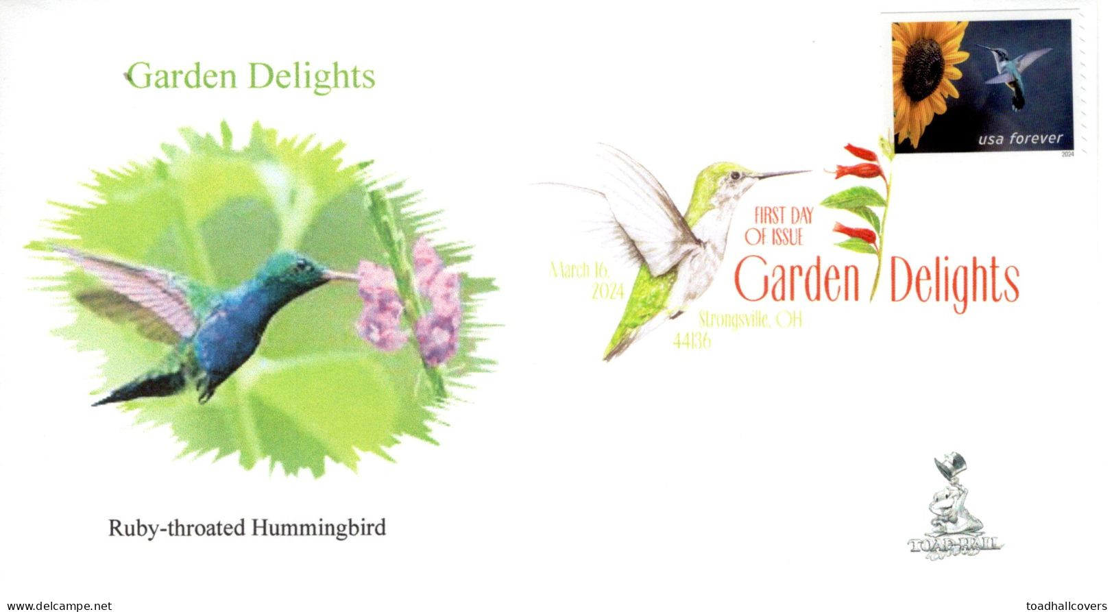 Garden Delights First Day Cover, From Toad Hall Covers!  #1 Of 4 - 2011-...