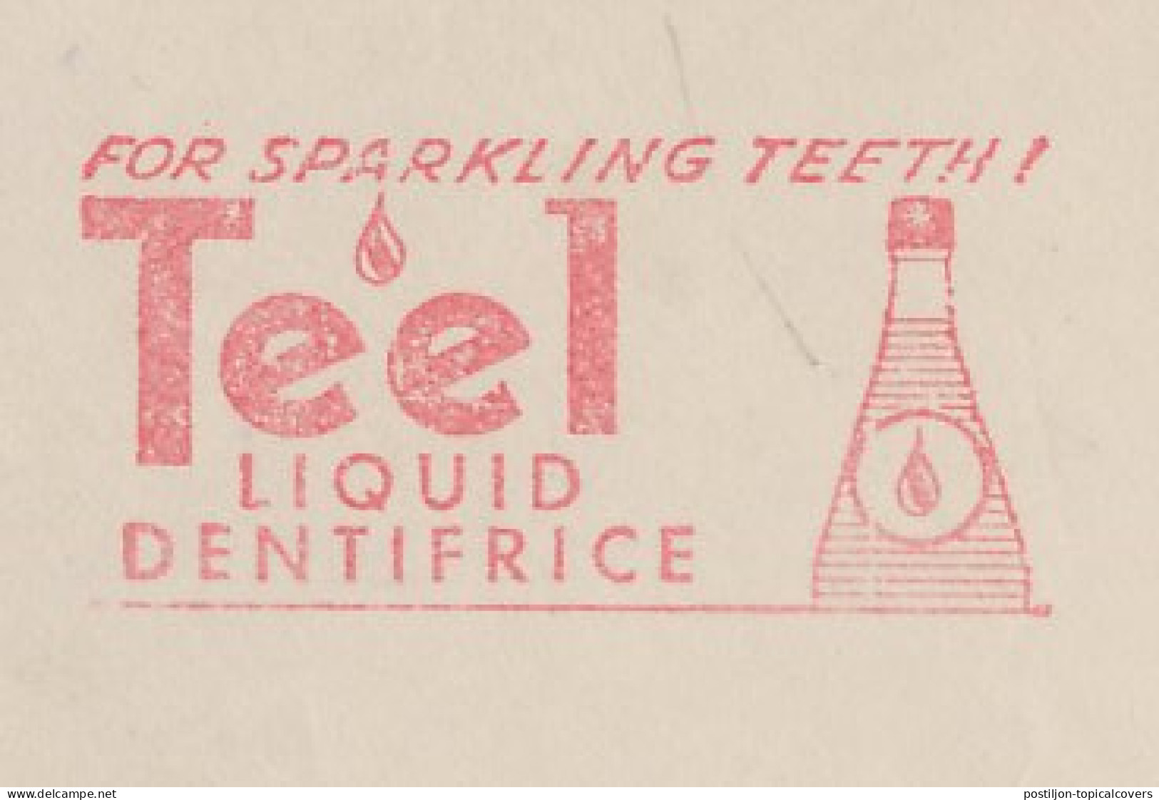 Meter Top Cut USA 1941 Liquid Dentifrice - Teel - Medicine