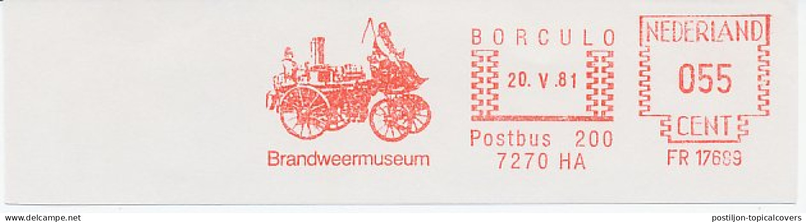 Meter Cut Netherlands 1981 Firetruck - Museum - Sapeurs-Pompiers