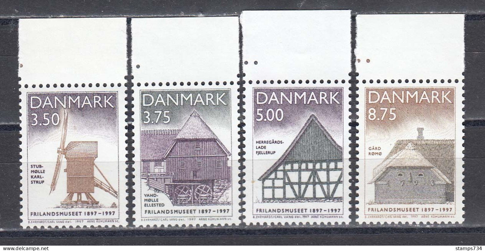 Denmark 1997 - Architekture, Mi-Nr. 1146/49, MNH** - Ongebruikt