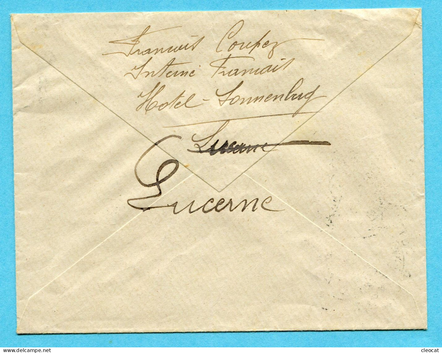 Brief Kriens 1916 - Gestempelt Internement Des Prisonniers De Guerre Sonnenberg / Kriens - Documenten