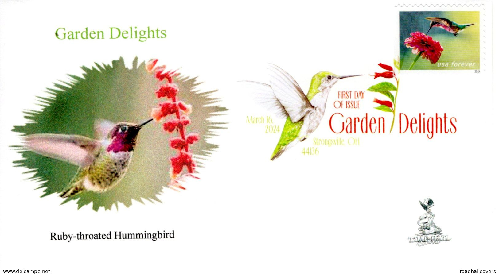 Garden Delights First Day Cover, From Toad Hall Covers!  #3 Of 4 - 2011-...