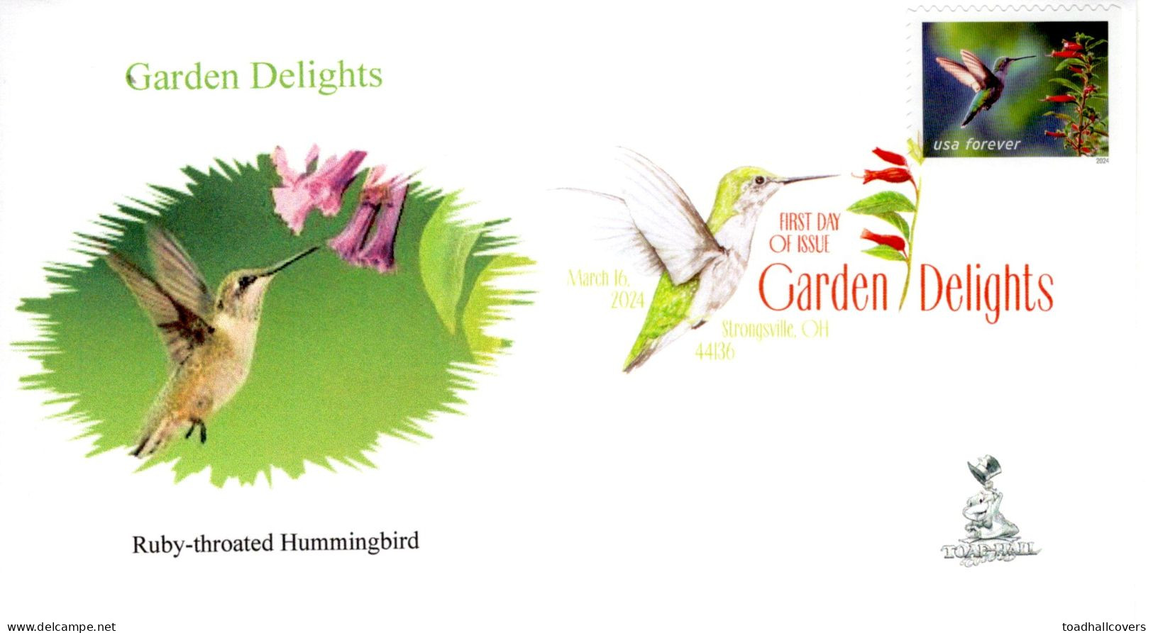 Garden Delights First Day Cover, From Toad Hall Covers!  #4 Of 4 - 2011-...