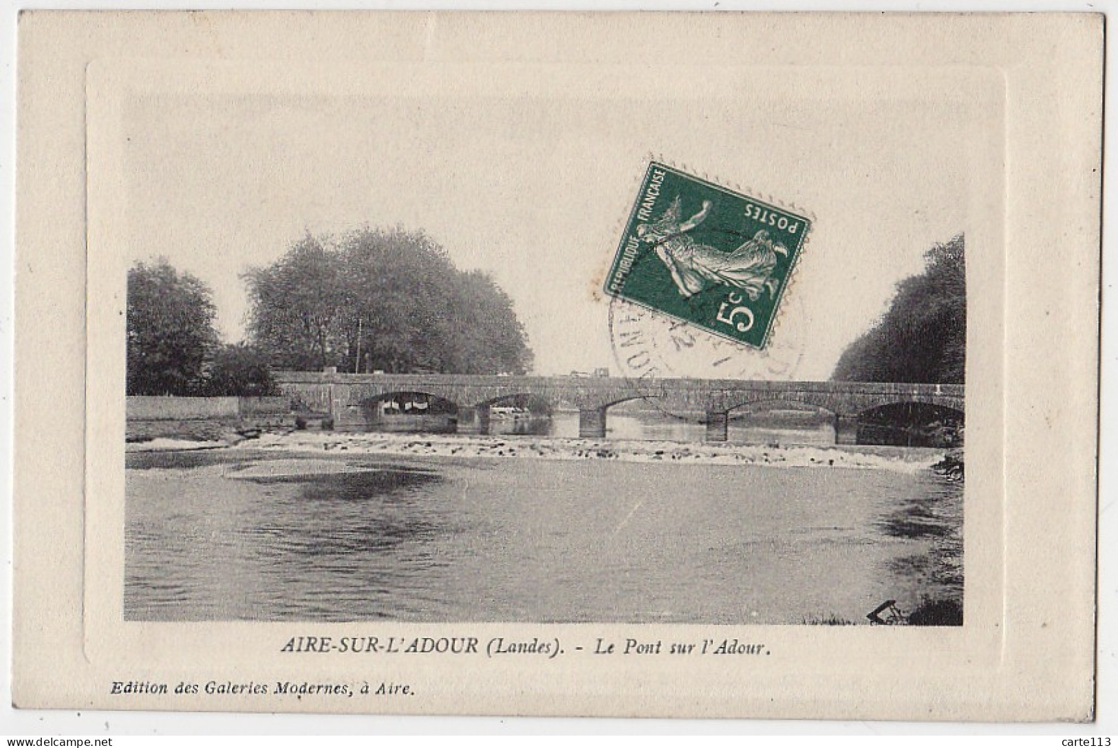 40 - B17083CPA - AIRE SUR ADOUR - Le Pont Sur Adour - Très Bon état - LANDES - Aire