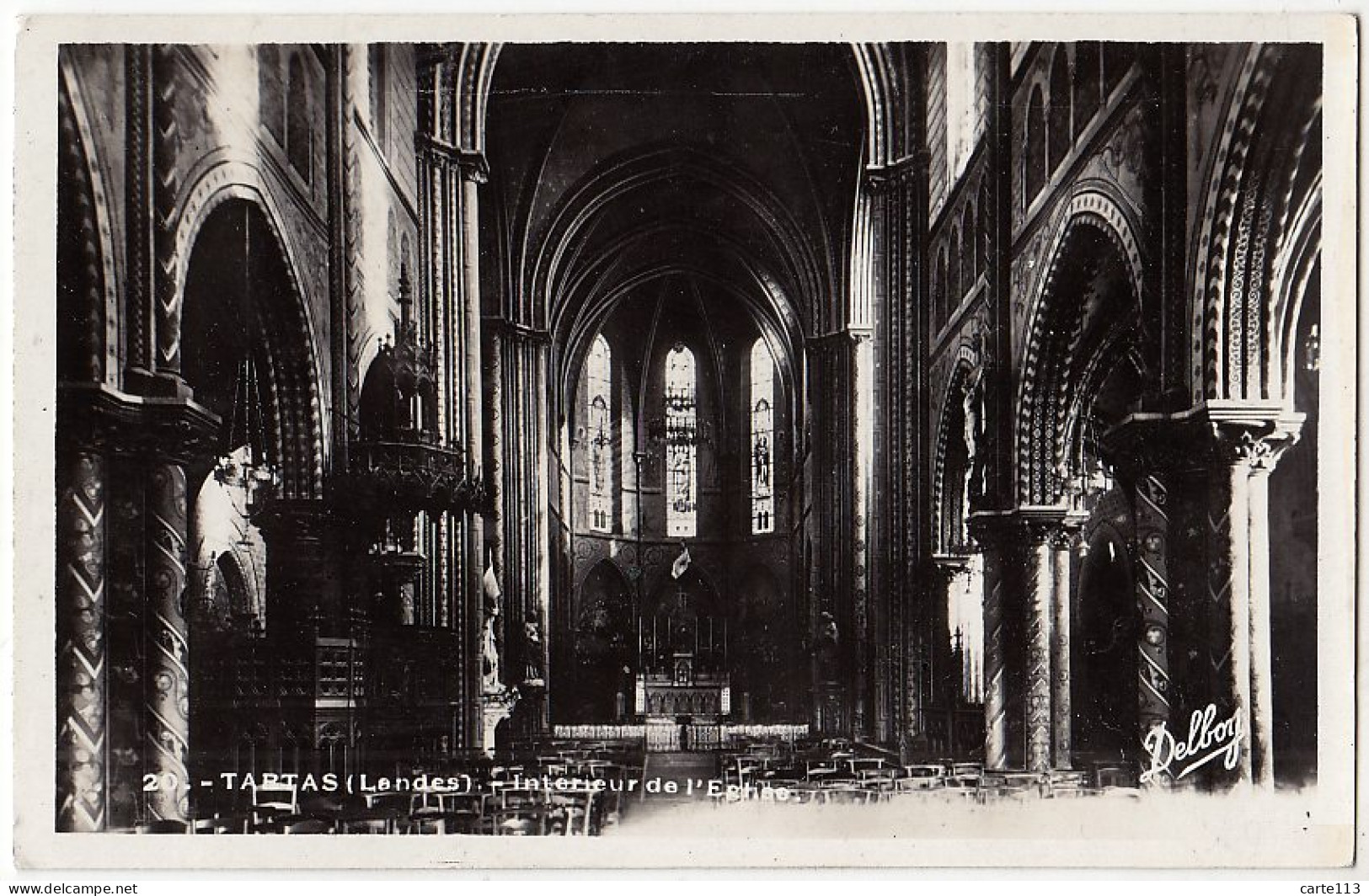 40 - B17208CPA - TARTAS - Interieur Eglise - Très Bon état - LANDES - Tartas