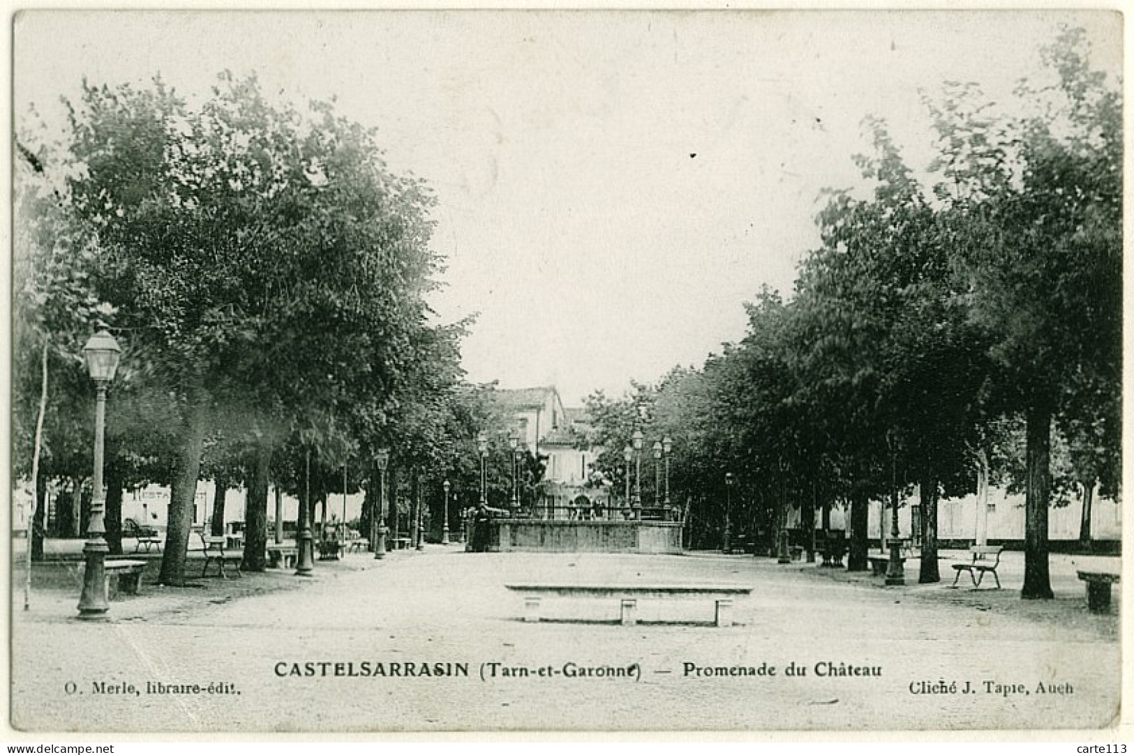 82 - B16431CPA - CASTELSARRASIN - Promenade Du Chateau - Bon état - TARN-ET-GARONNE - Castelsarrasin