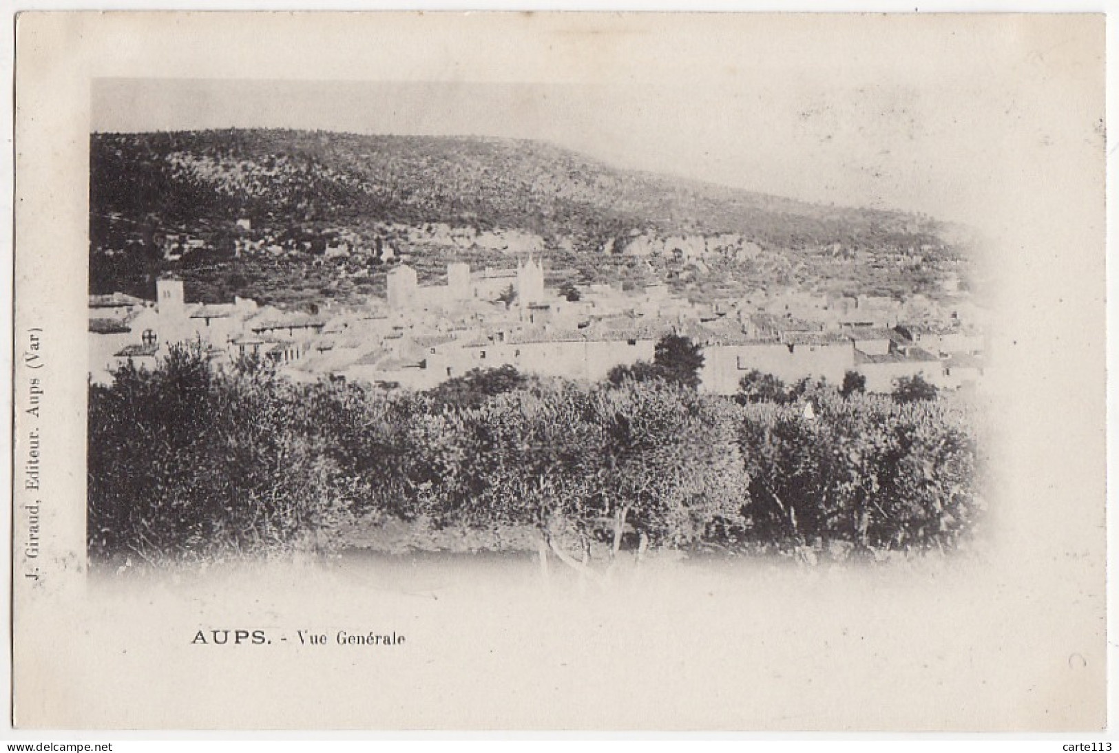 83 - B16274CPA - AUPS - Vue Generale - Carte Pionniere - Parfait état - VAR - Aups