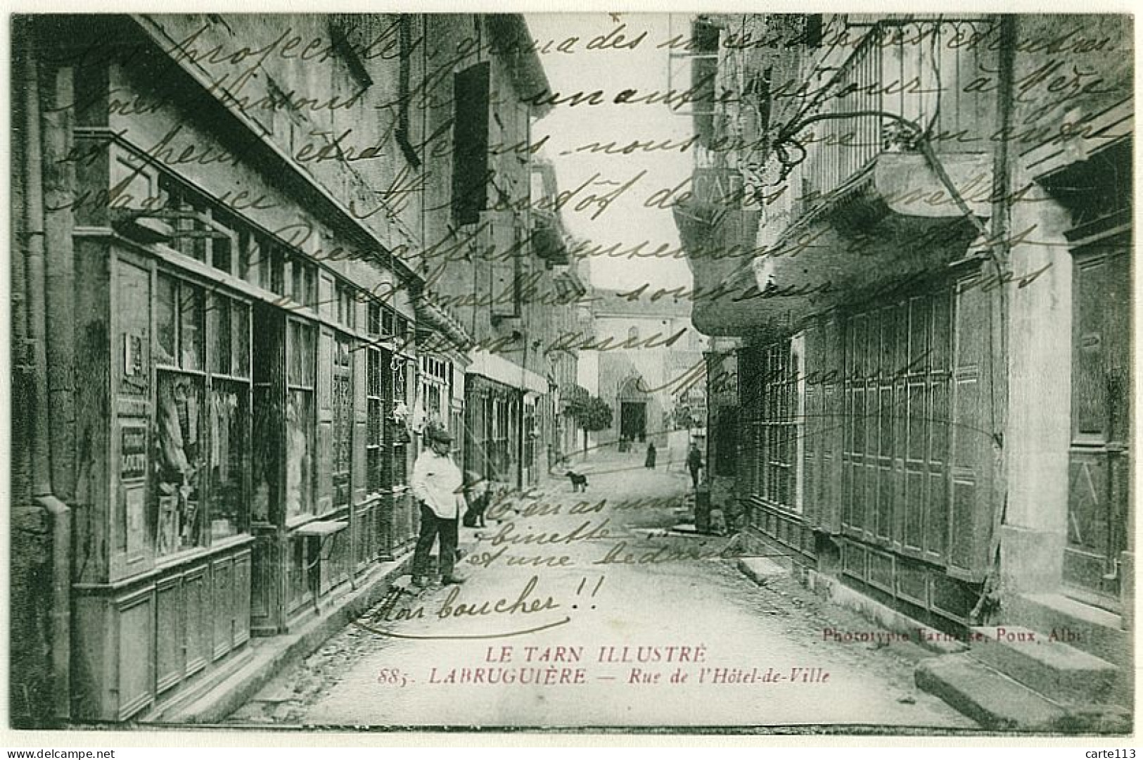 81 - B16648CPA - LABRUGUIERE - Rue Hotel De Ville - Très Bon état - TARN - Labruguière