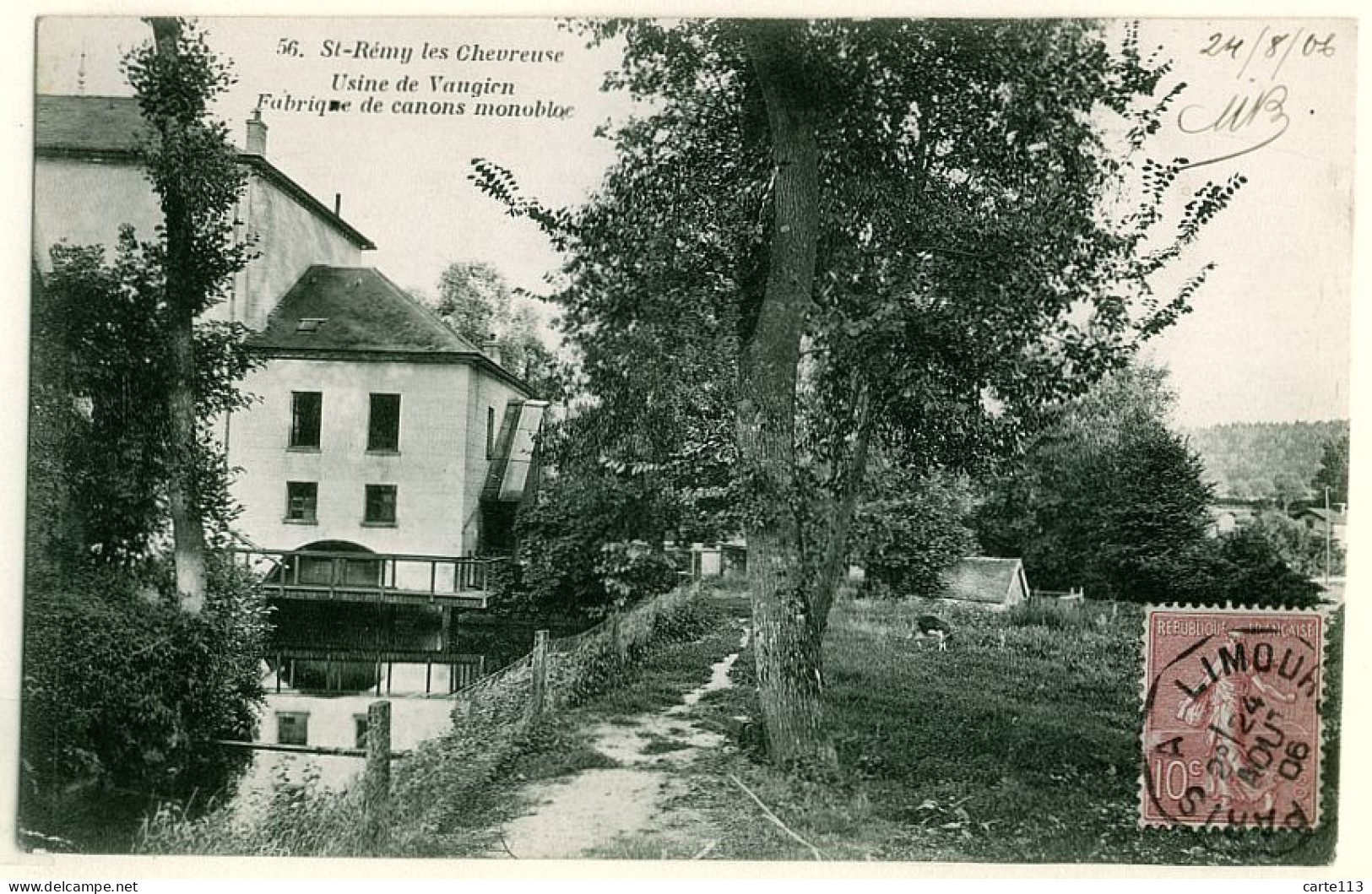 78 - B15225CPA - SAINT ST REMY LES CHEVREUSE - Usine De Vaugien, Fabrique De Canons Monoblocs - Bon état - YVELINES - St.-Rémy-lès-Chevreuse