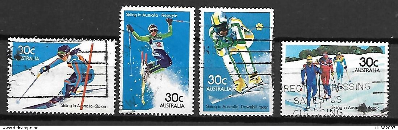 AUSTRALIE   -  1983.  Série Complète.   Sports  D' Hiver.  Ski,  Freestyle.... - Oblitérés