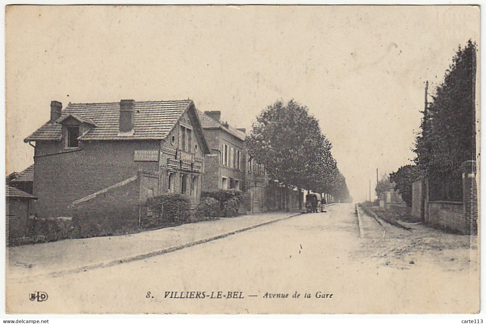 95 - B284CPA - VILLIERS LE BEL - 8 - Avenue De La Gare - Très Bon état - VAL-D'OISE - Villiers Le Bel