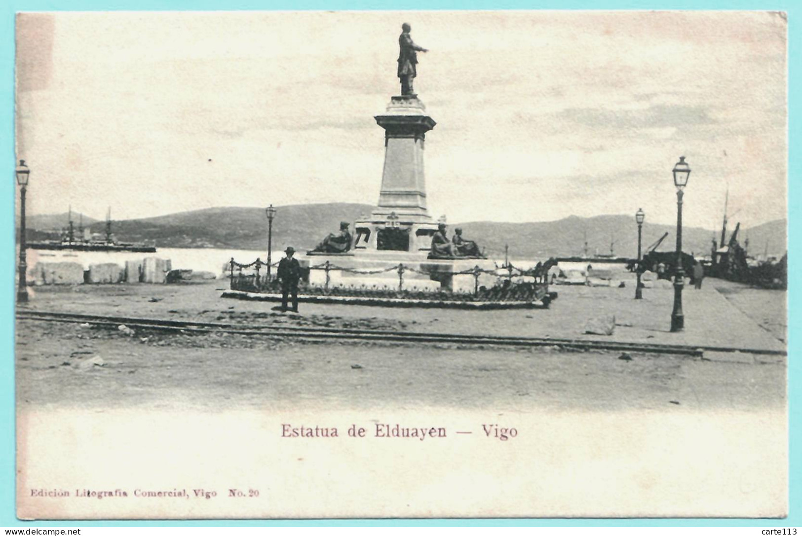 - B26988CPA - VIGO - ESPAGNE - Estatua De ELDUAYEN - Carte Pionniere - Très Bon état - EUROPE - Otros & Sin Clasificación