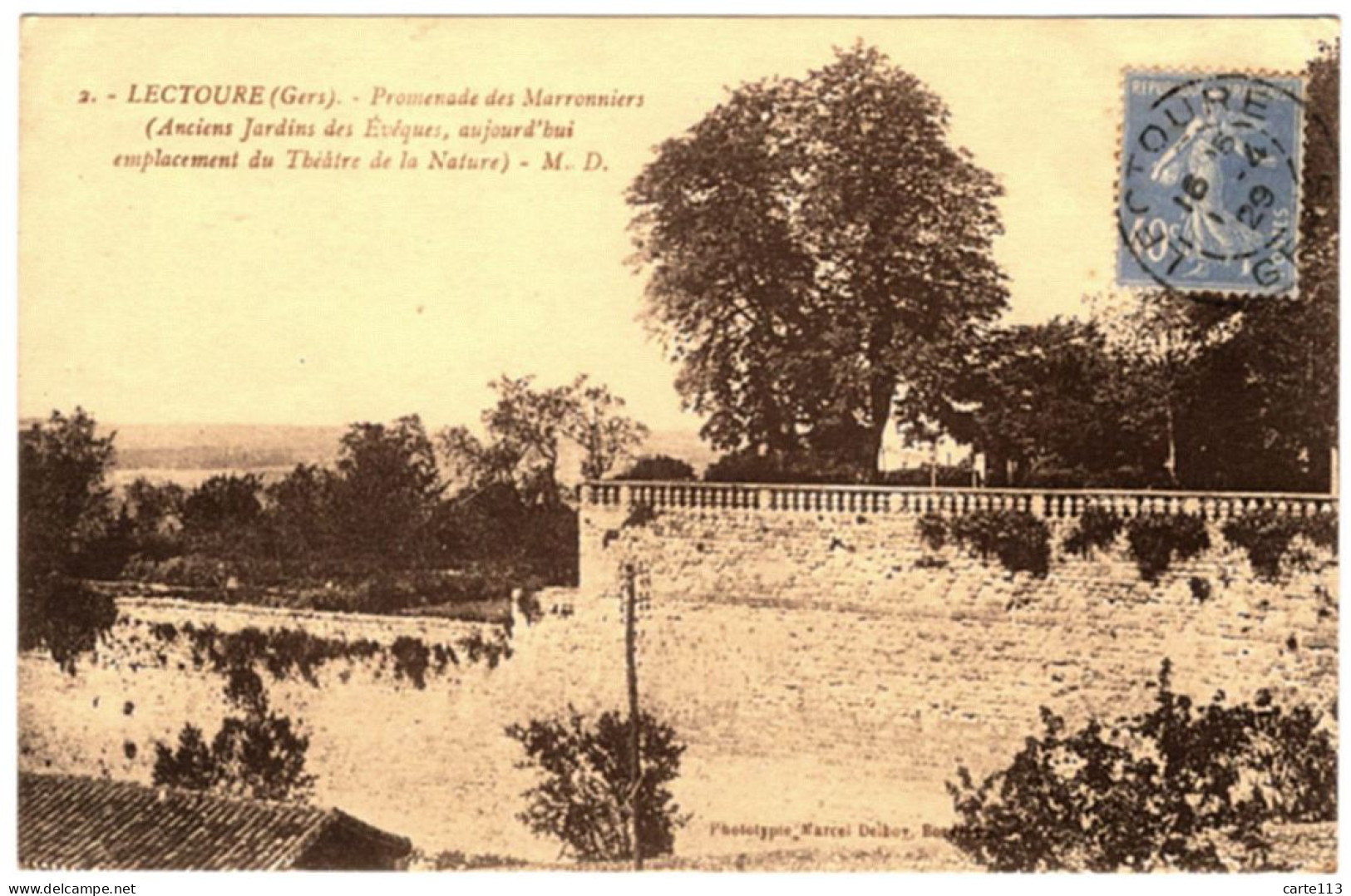 32 - B26312CPA - LECTOURE - Promenade Des Marronniers - Très Bon état - GERS - Lectoure