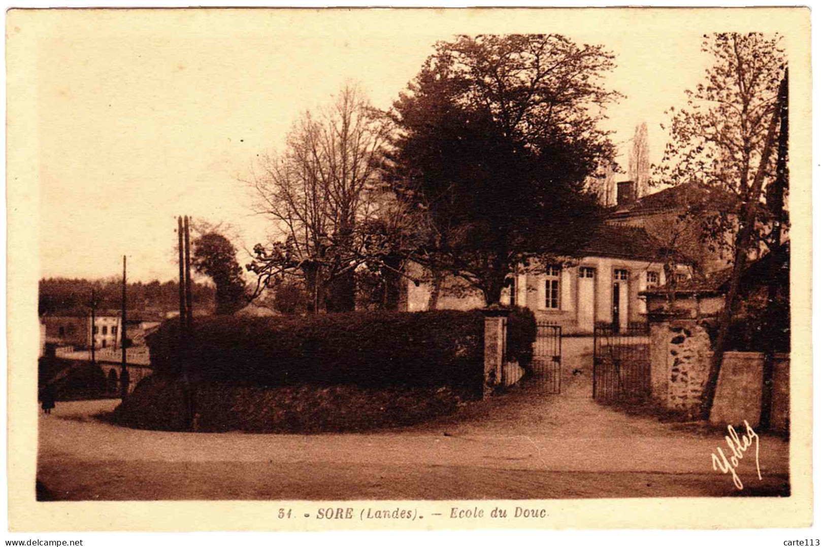 40 - B23244CPA - SORE - Ecole Du Douc - Très Bon état - LANDES - Sore