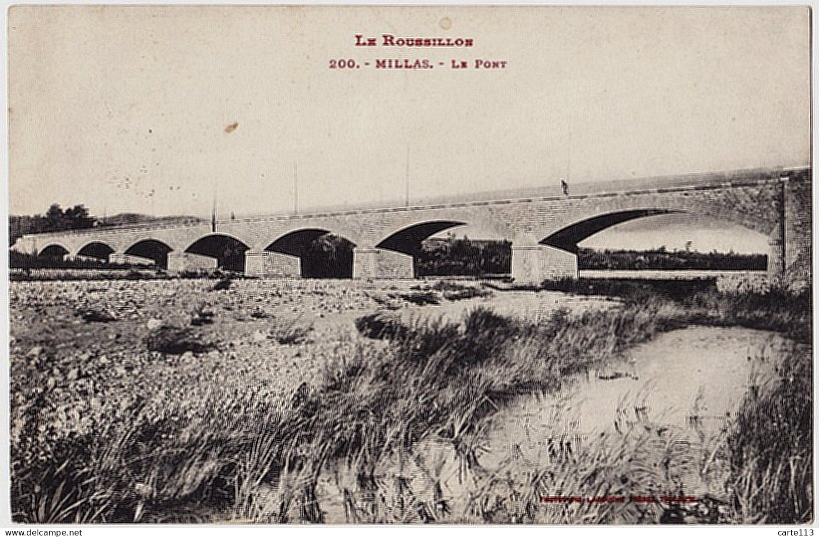 66 - B21793CPA - MILLAS - Le Pont - Le Roussillon - Parfait état - PYRENEES-ORIENTALES - Millas