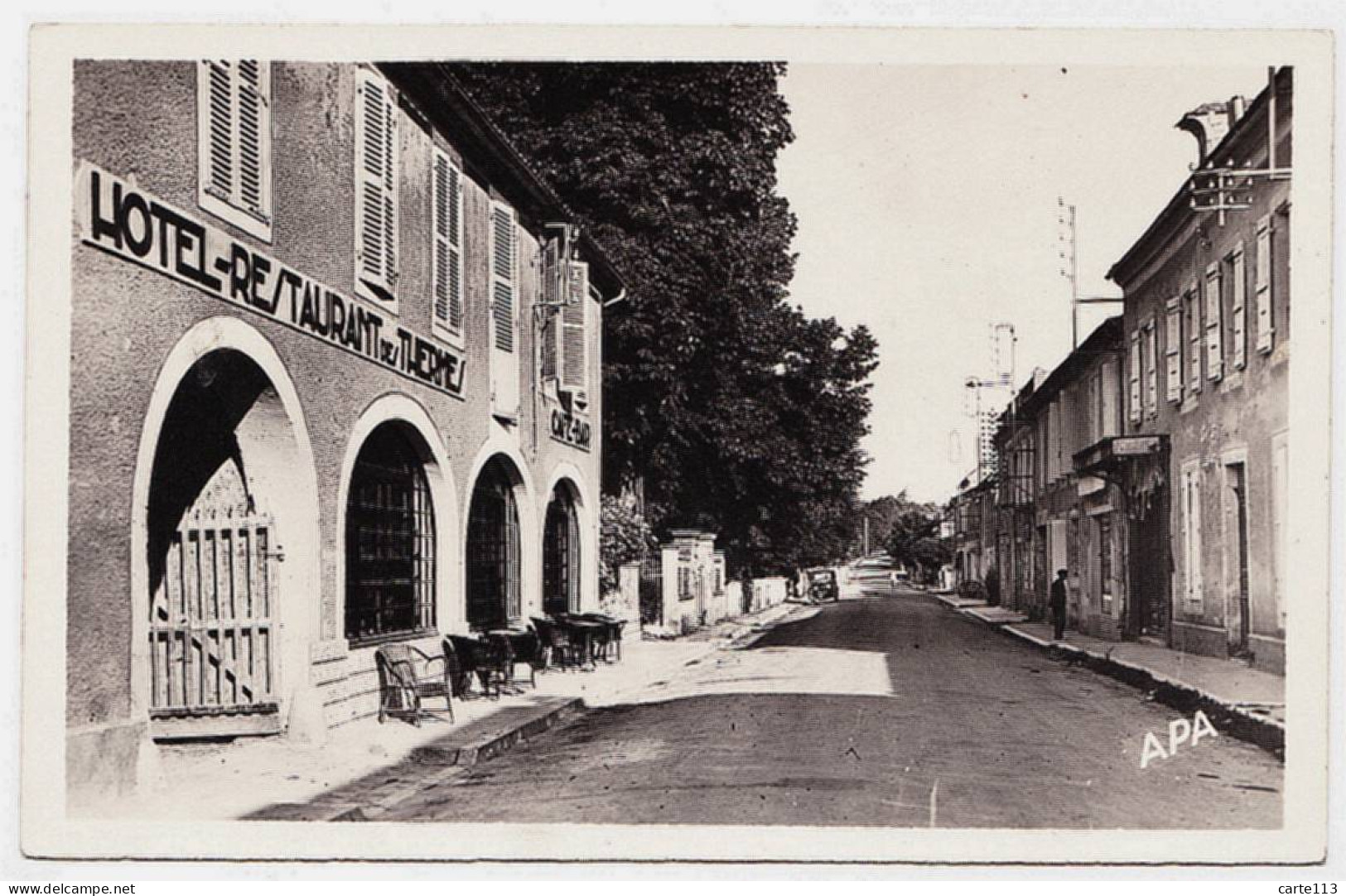 32 - B20382CPA - CASTERA VERDUZAN - Rue Principale - Hotel Restaurant Des Thermes - Très Bon état - GERS - Castera